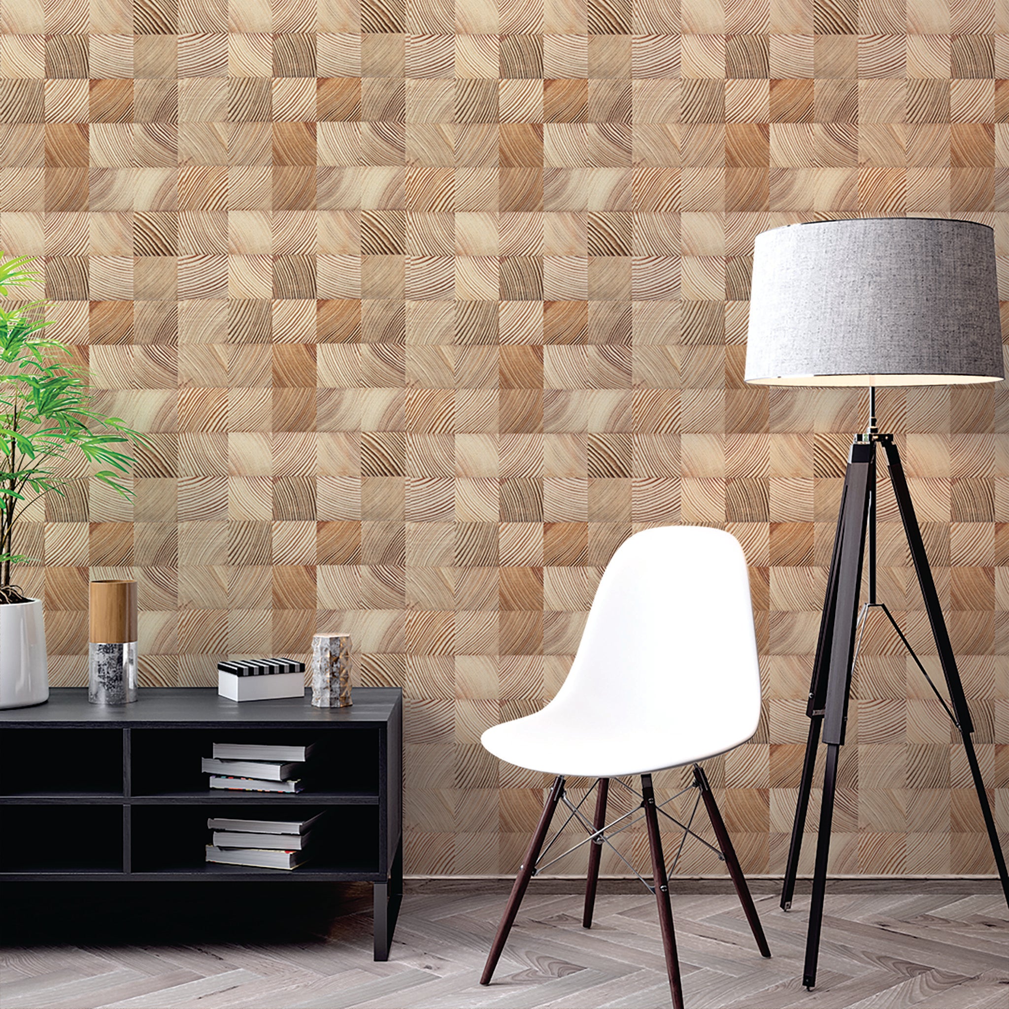 Slats & Wood Wallpaper WAL1655-W