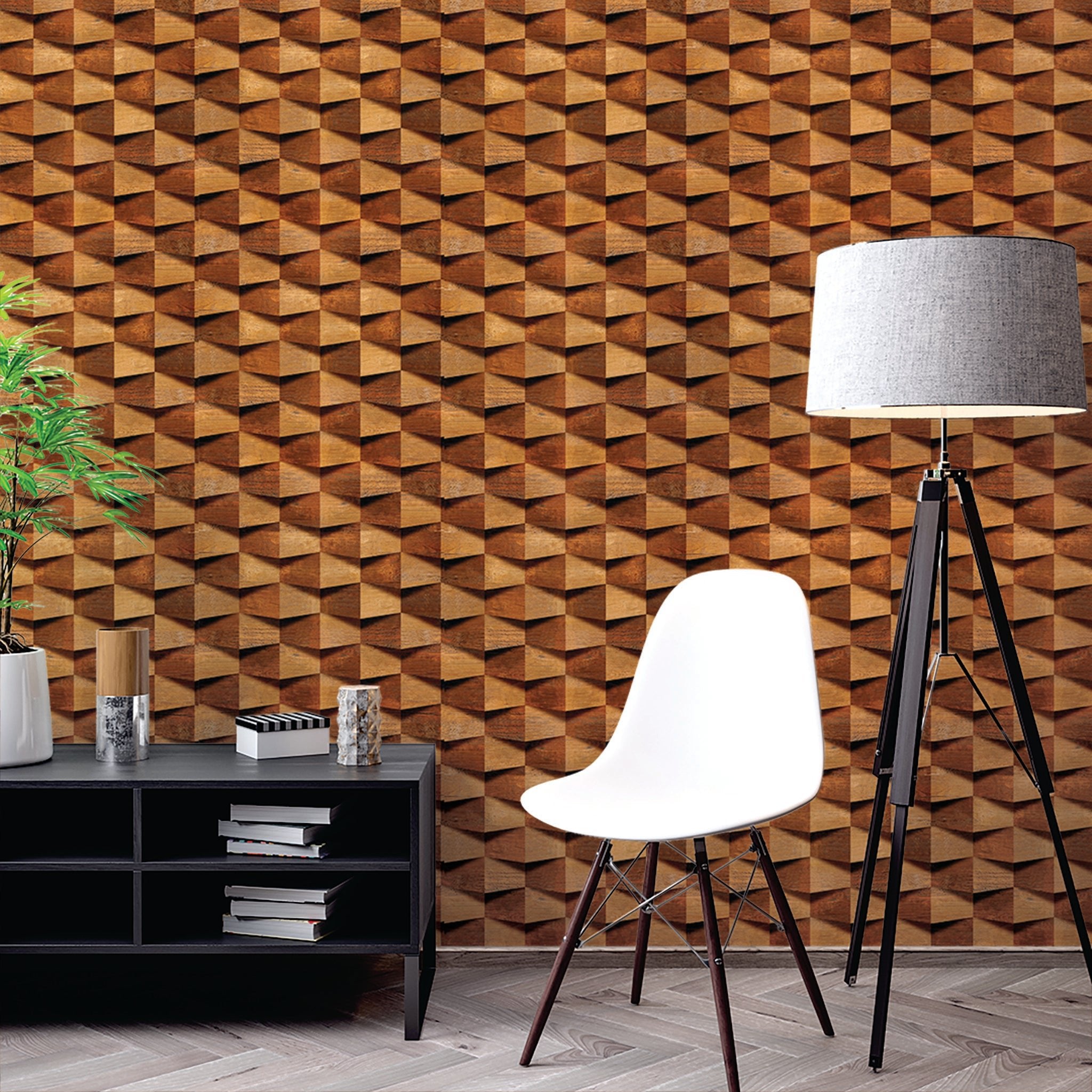 Slats & Wood Wallpaper WAL1658-W