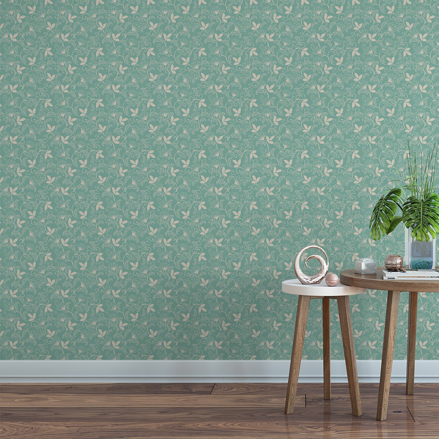 Floral & Leaves Wallpaper WAL1703-F