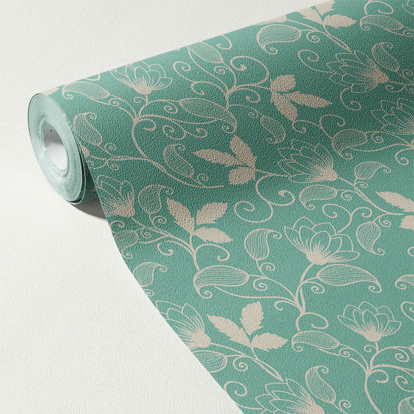 Floral & Leaves Wallpaper WAL1703-F