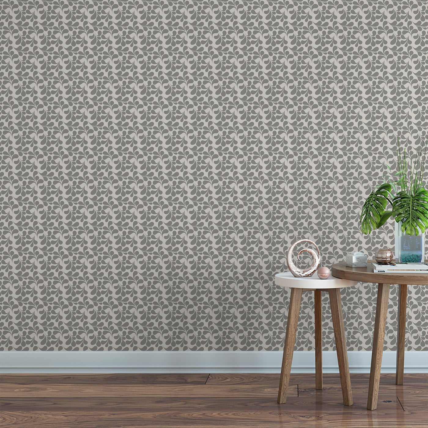 Floral & Leaves Wallpaper WAL1704-F