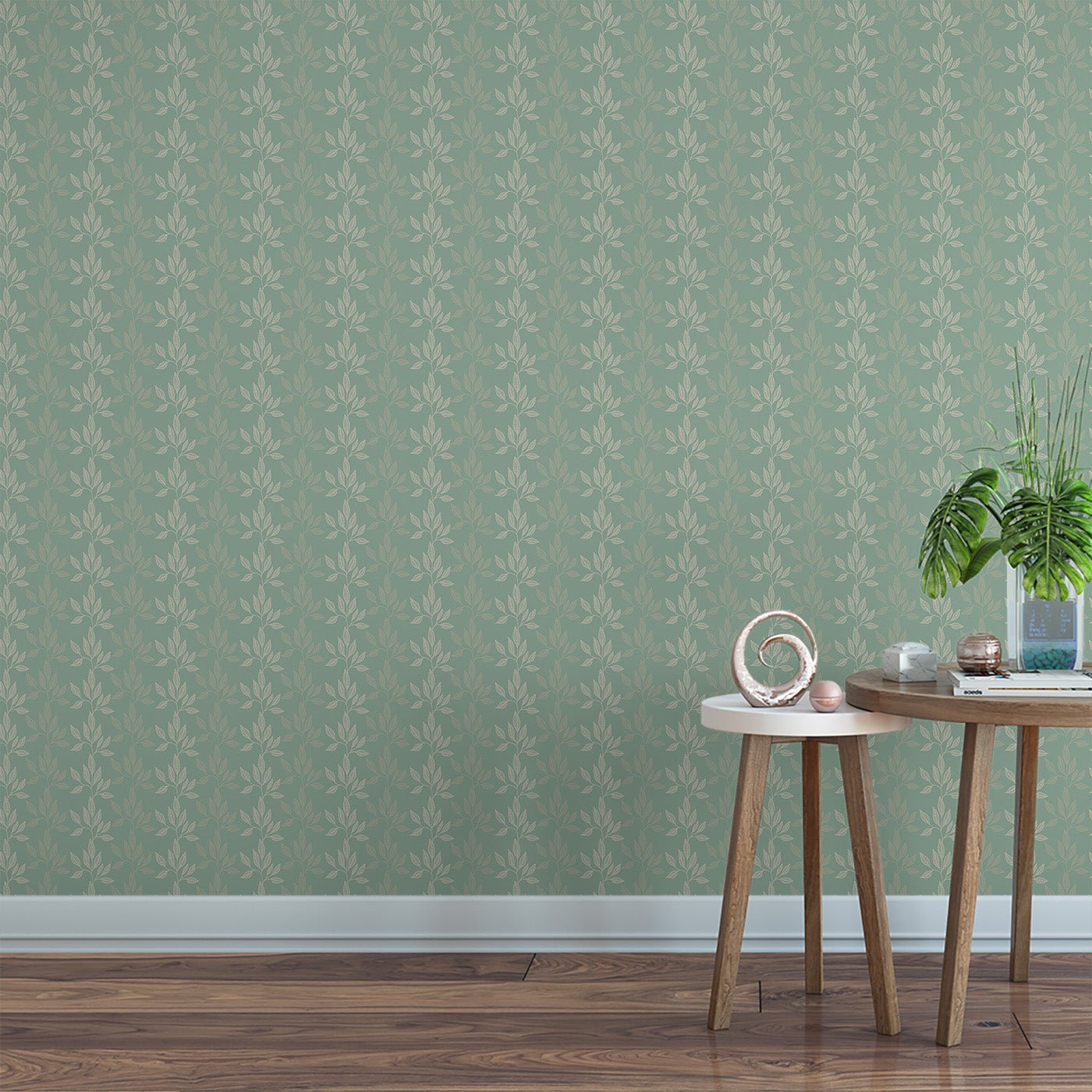 Floral & Leaves Wallpaper WAL1706-F