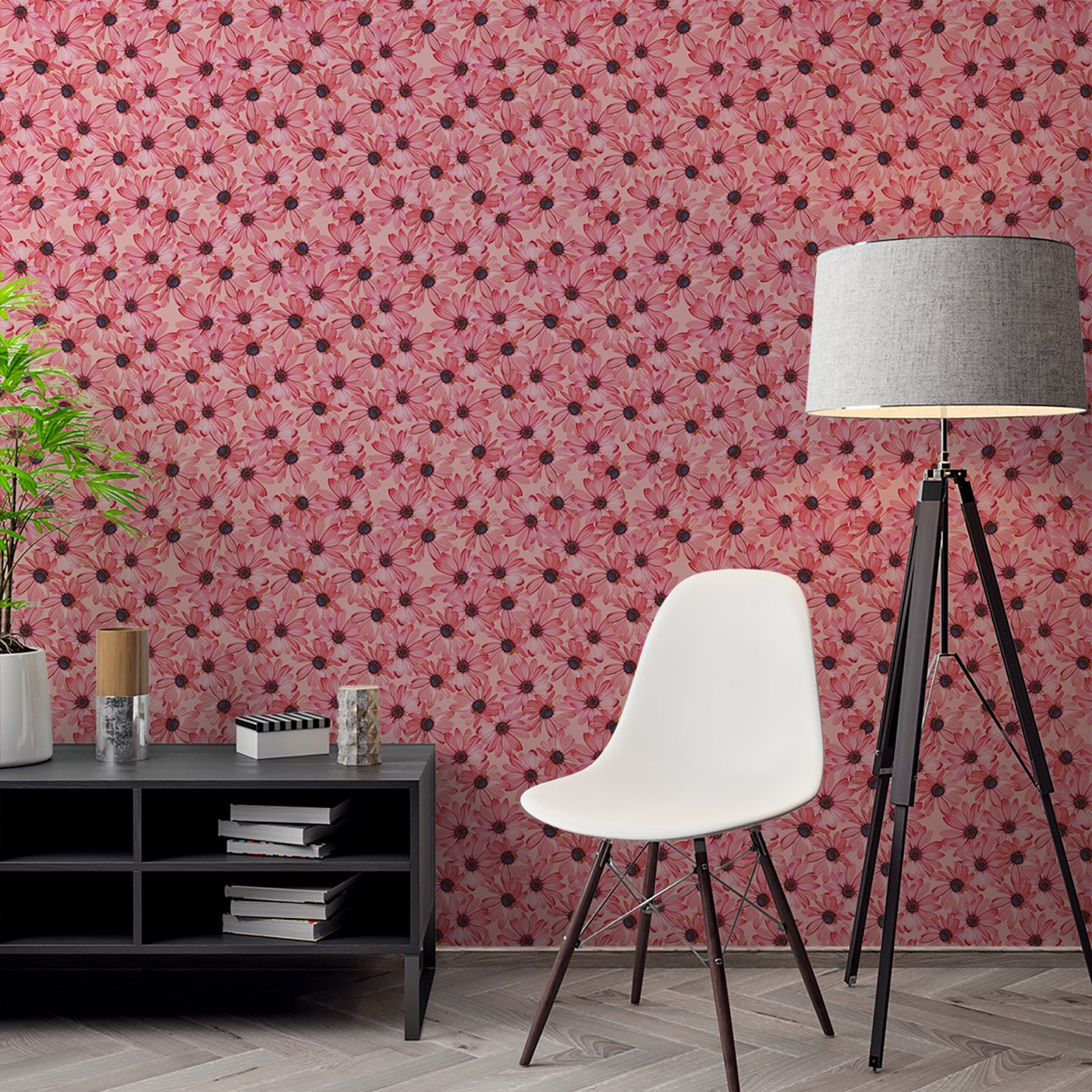 Floral & Leaves Wallpaper WAL1712-F