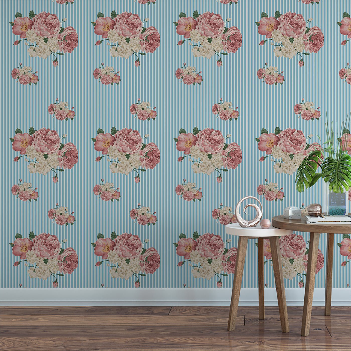 Floral & Leaves Wallpaper WAL1714-F