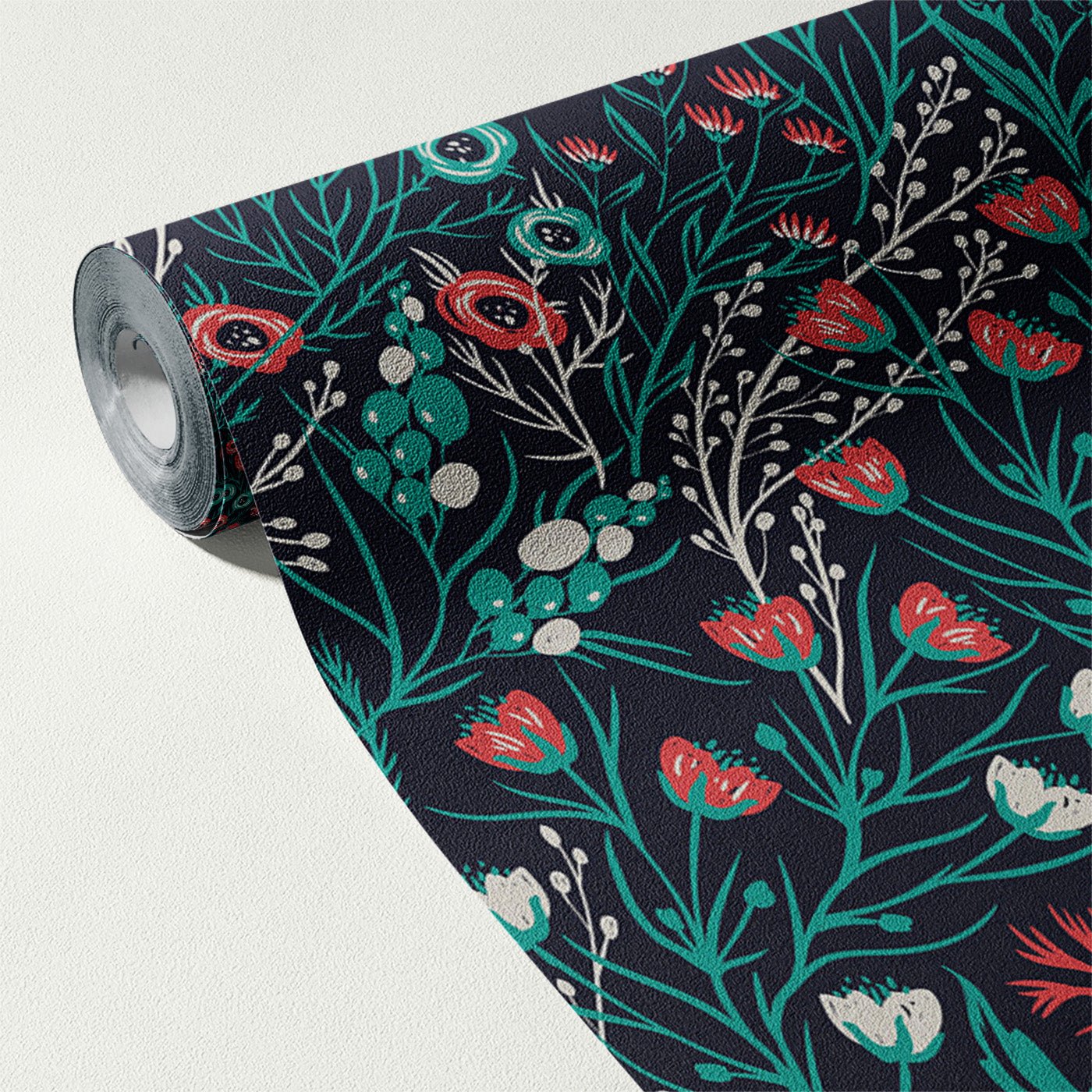 Floral & Leaves Wallpaper WAL1715-F