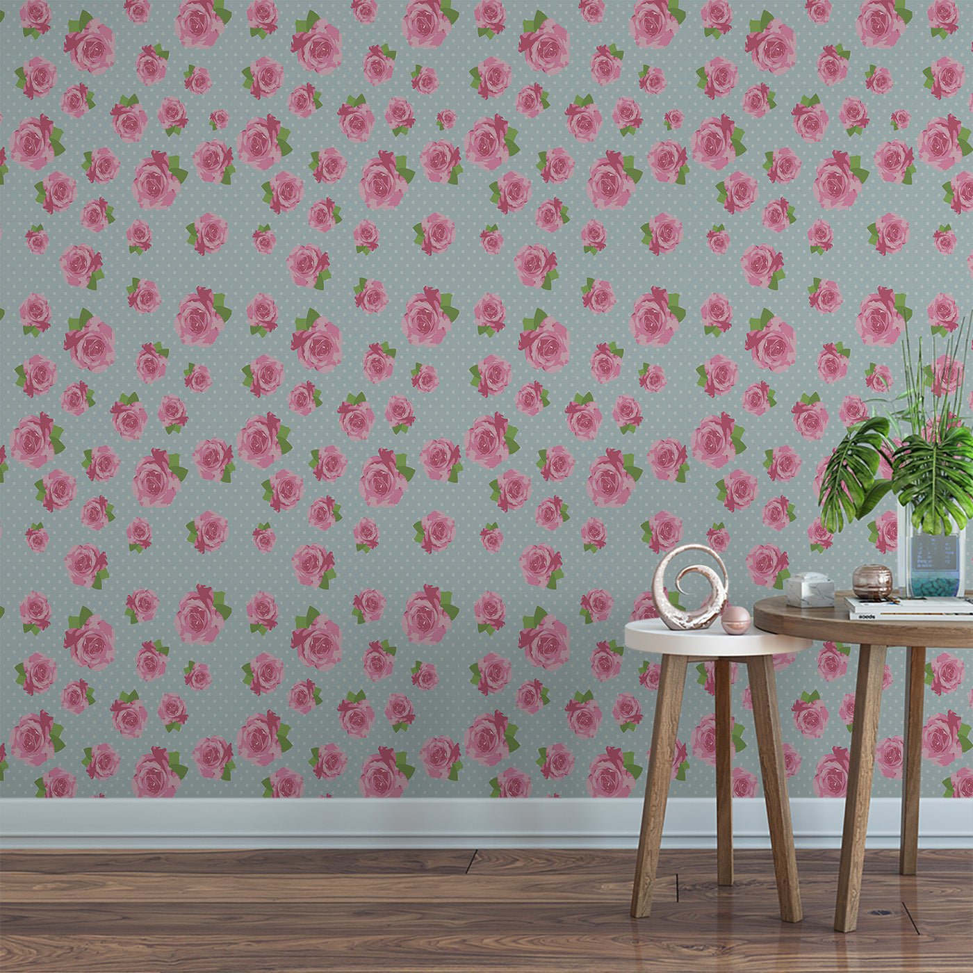 Floral & Leaves Wallpaper WAL1719-F