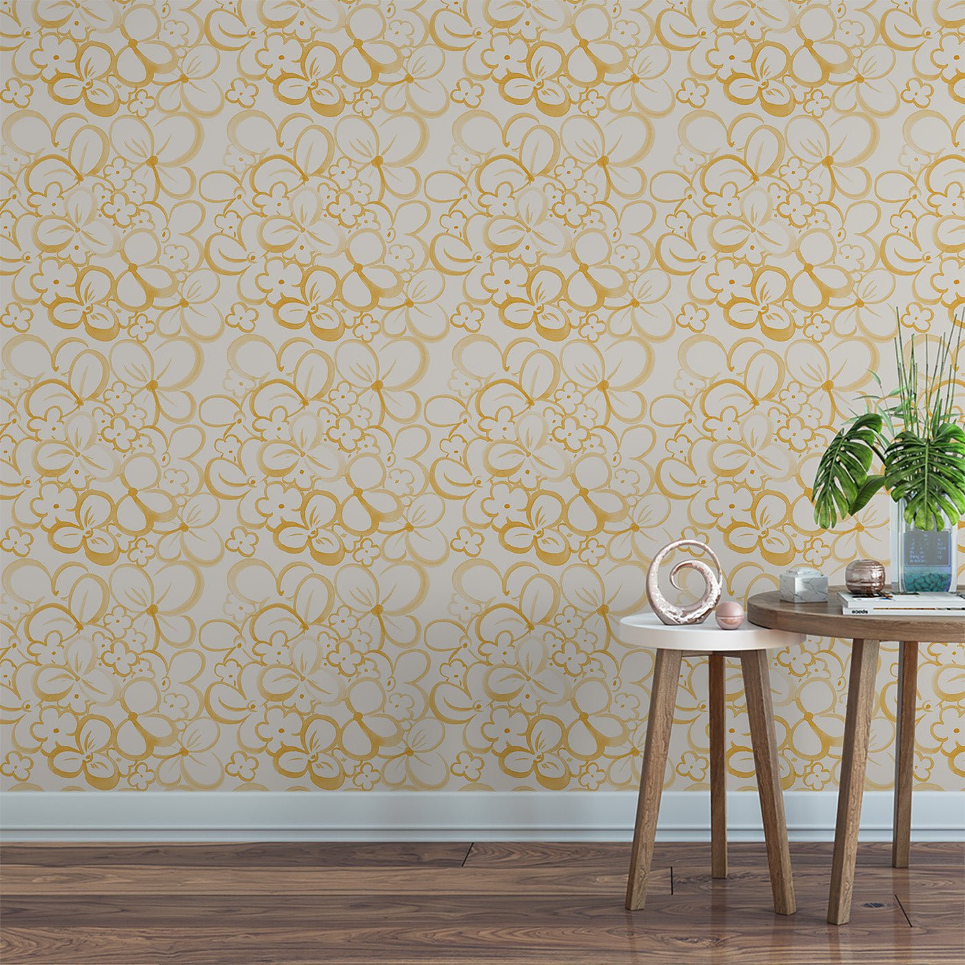 Floral & Leaves Wallpaper WAL1720-F