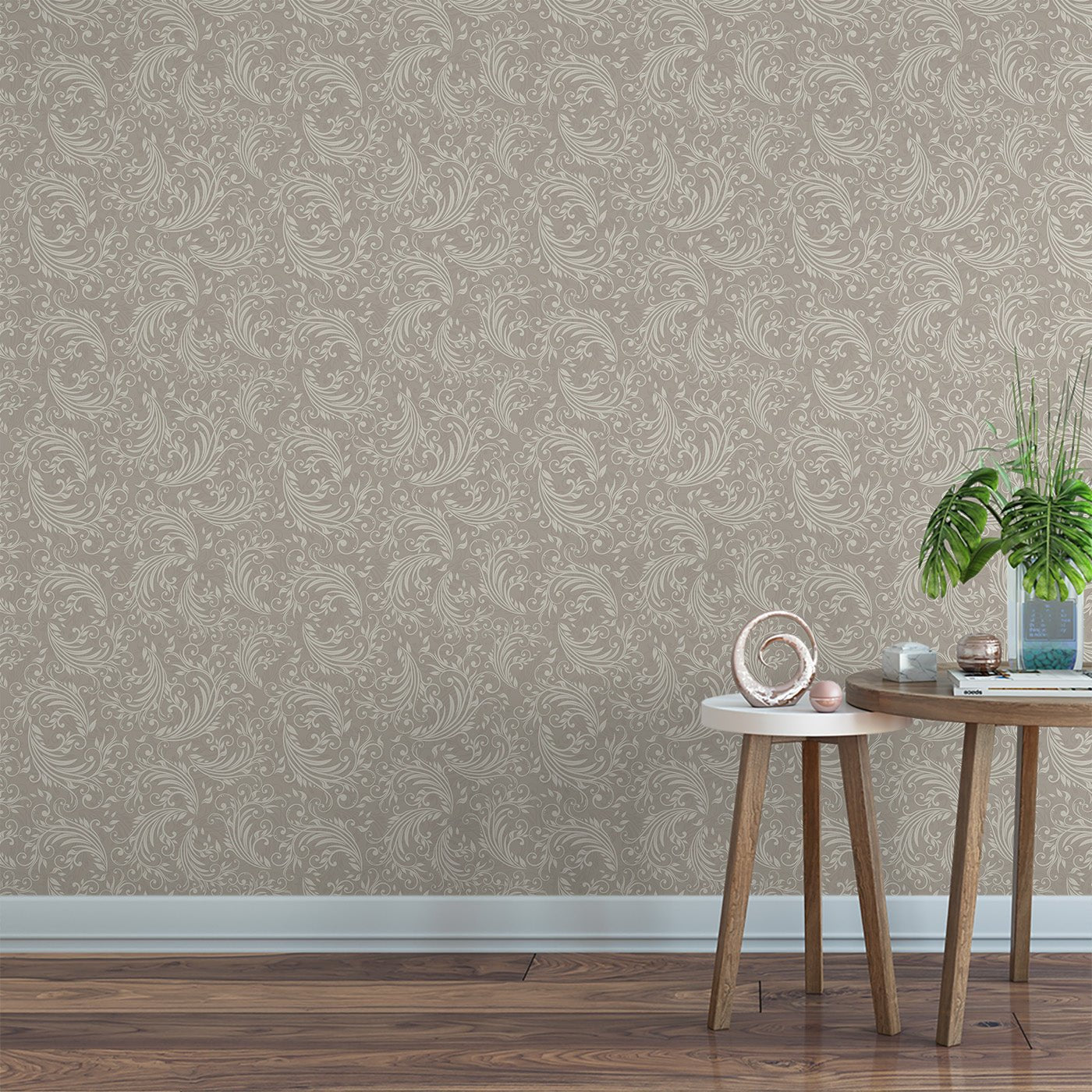 Floral & Leaves Wallpaper WAL1727-F