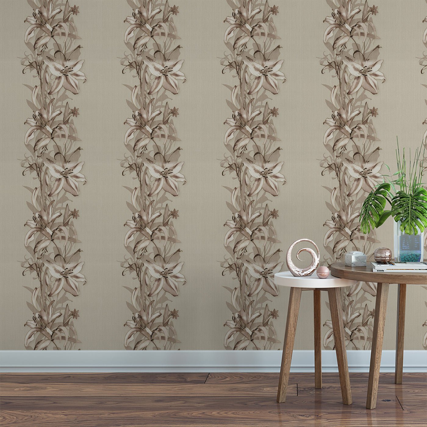 Floral & Leaves Wallpaper WAL1728-F