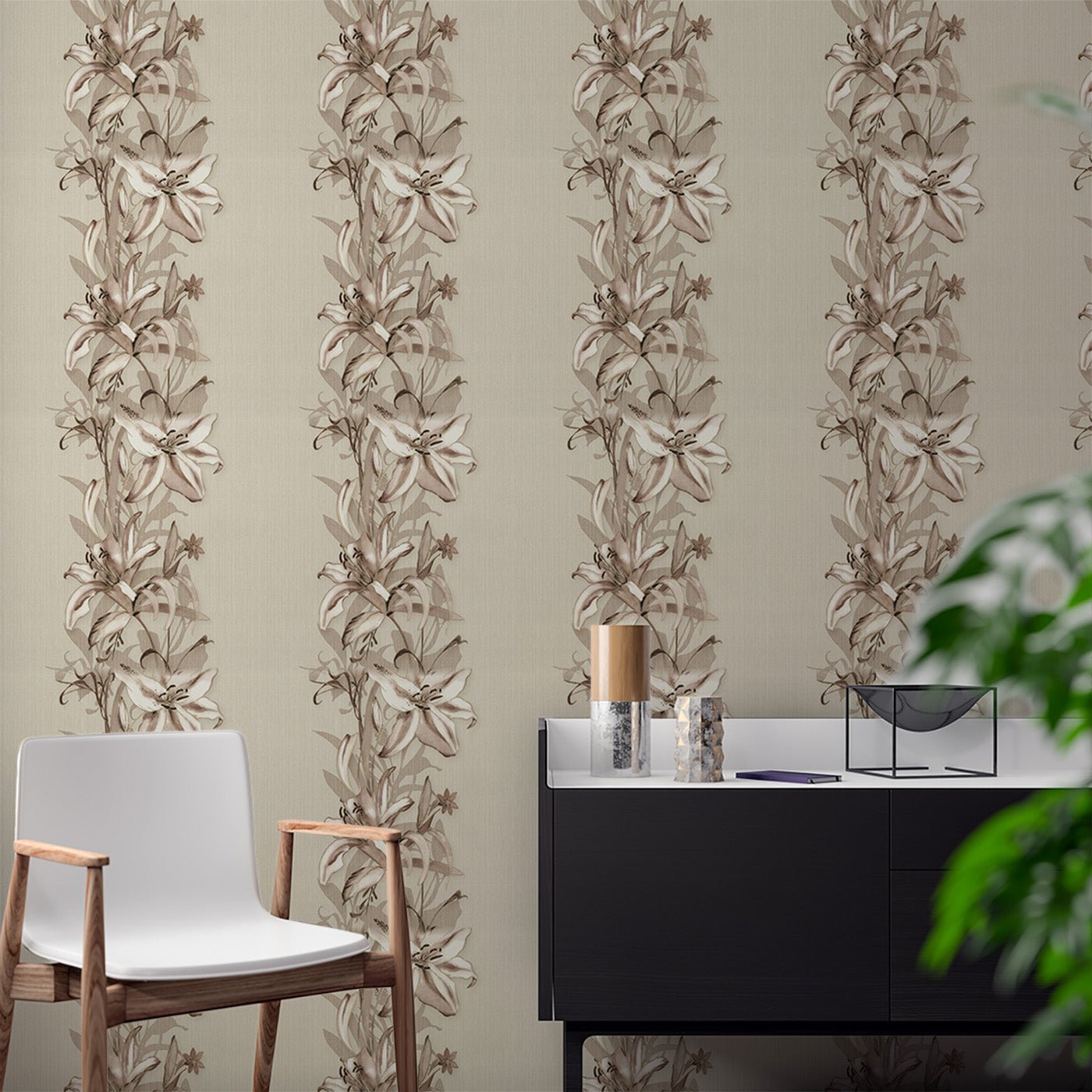 Floral & Leaves Wallpaper WAL1728-F