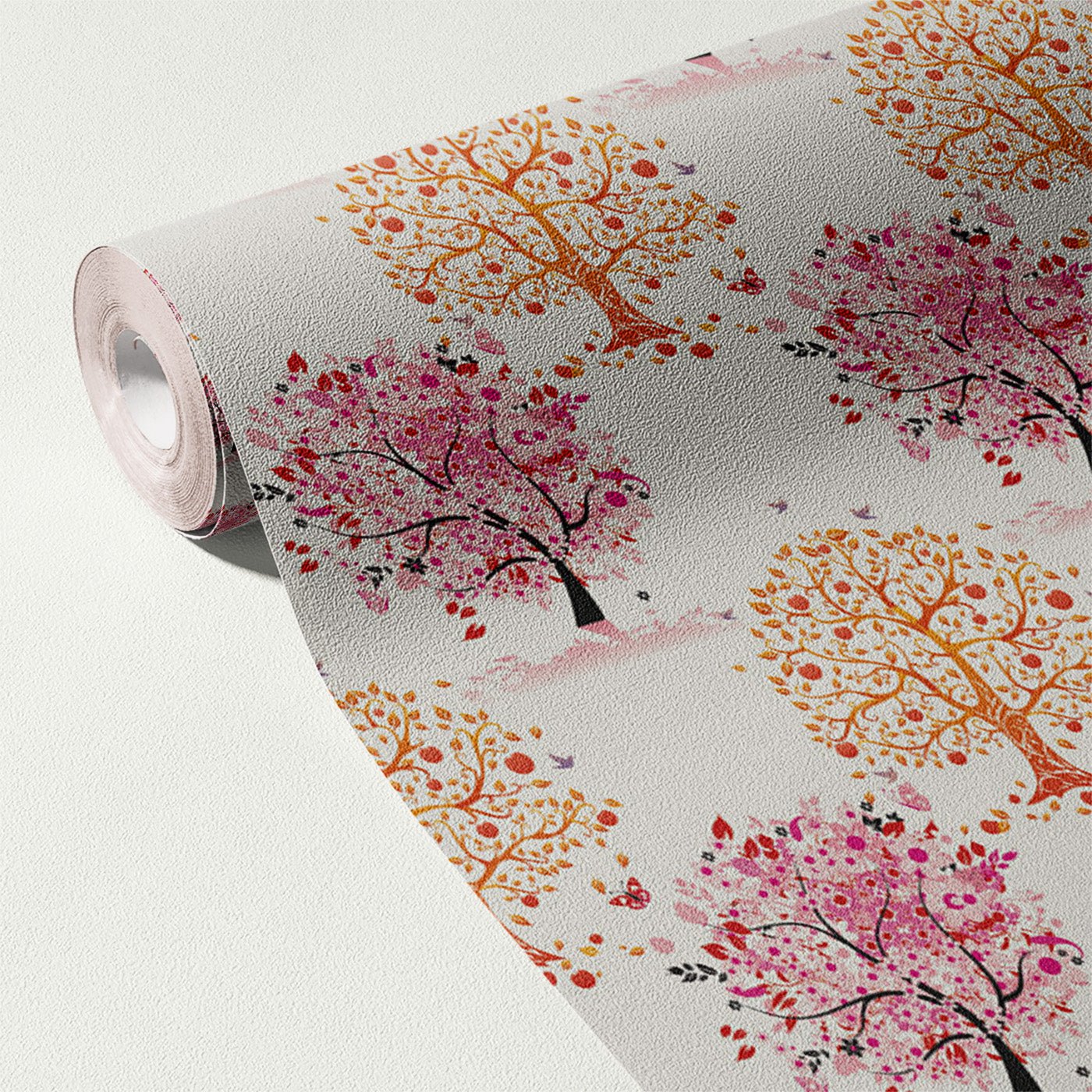 Floral & Leaves Wallpaper WAL1731-F