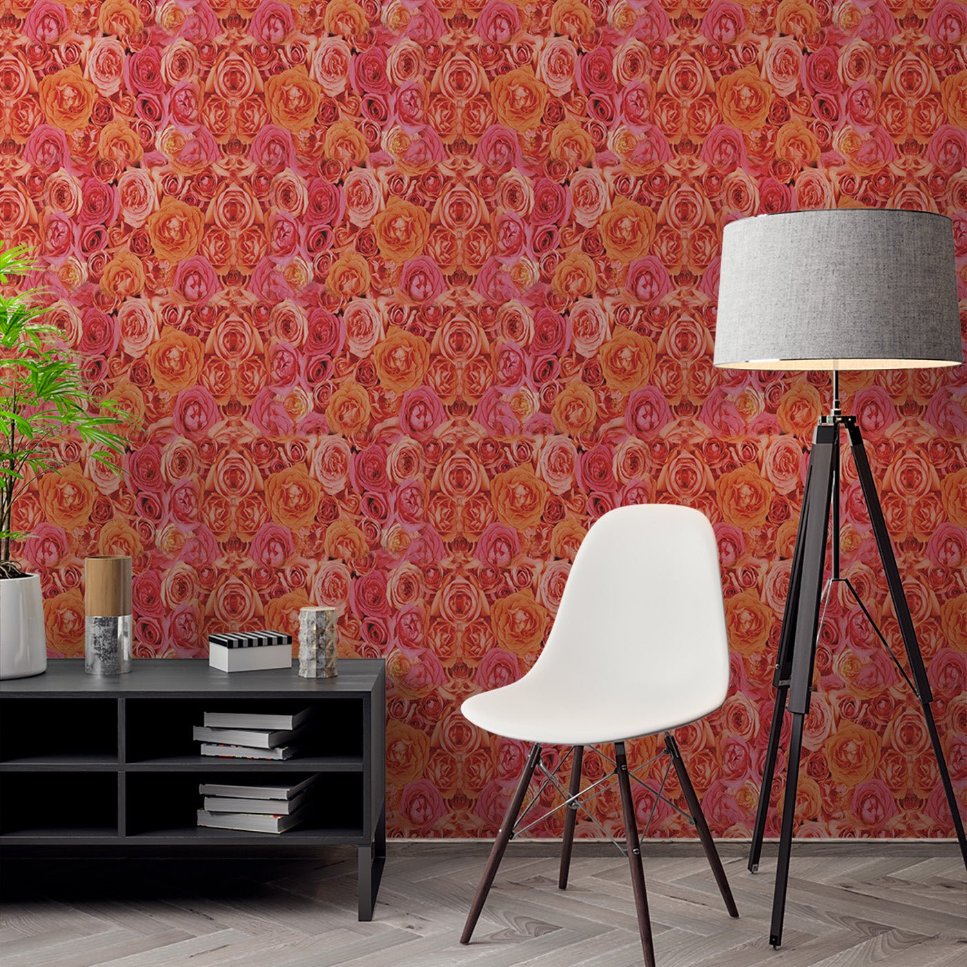 Floral & Leaves Wallpaper WAL1734-F