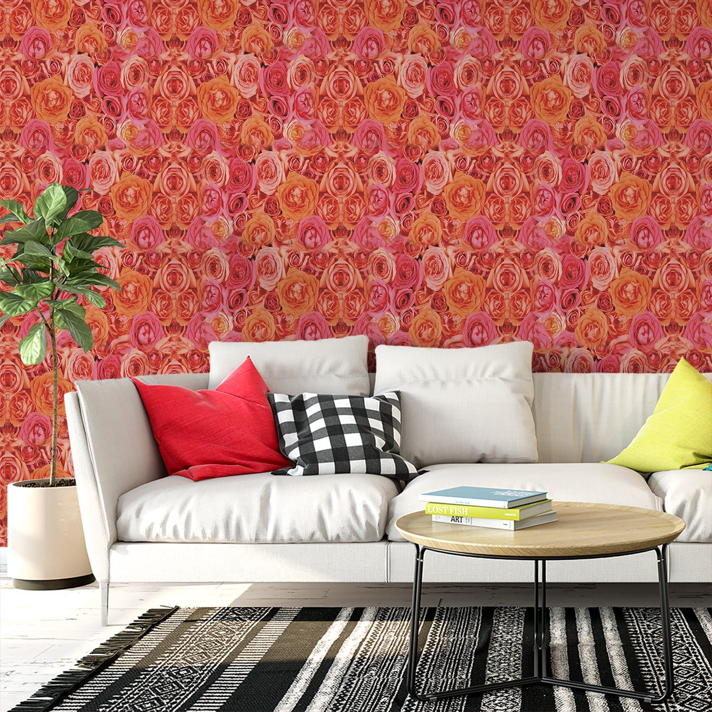 Floral & Leaves Wallpaper WAL1734-F