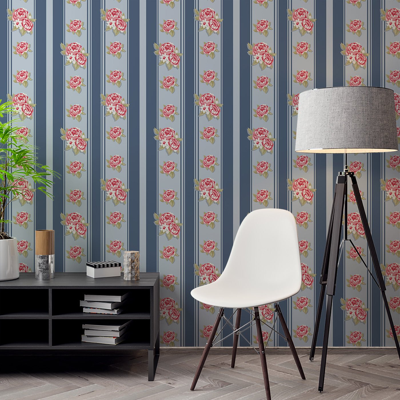 Floral & Leaves Wallpaper WAL1735-F