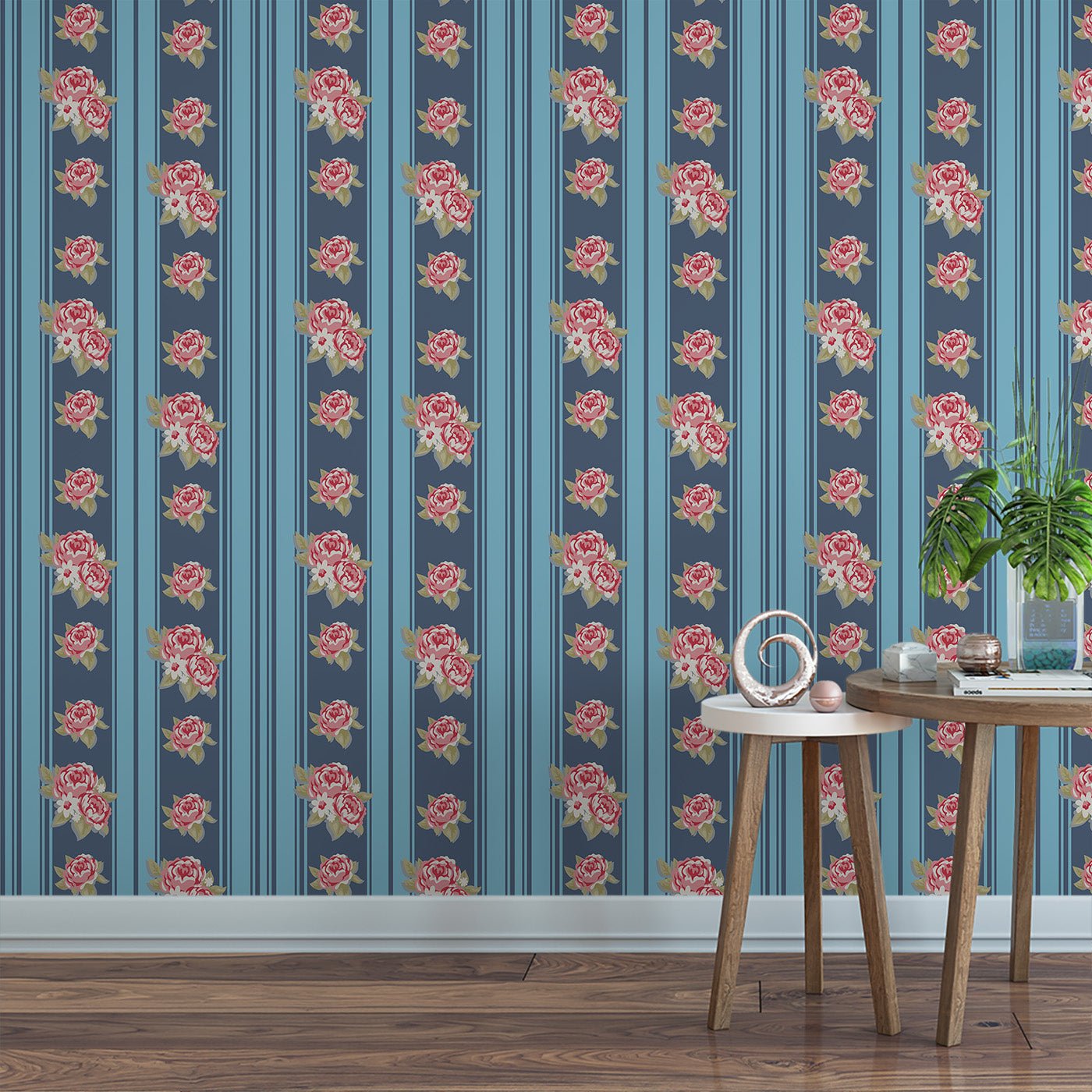 Floral & Leaves Wallpaper WAL1736-F