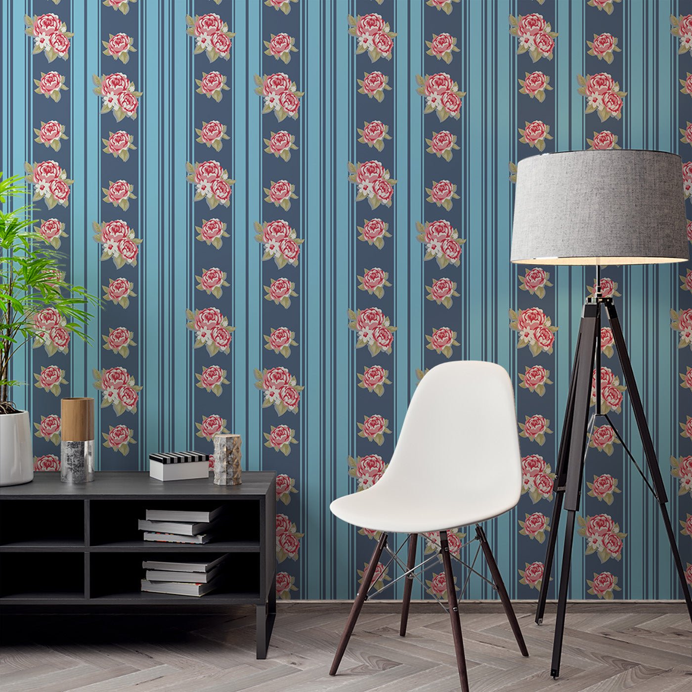 Floral & Leaves Wallpaper WAL1736-F