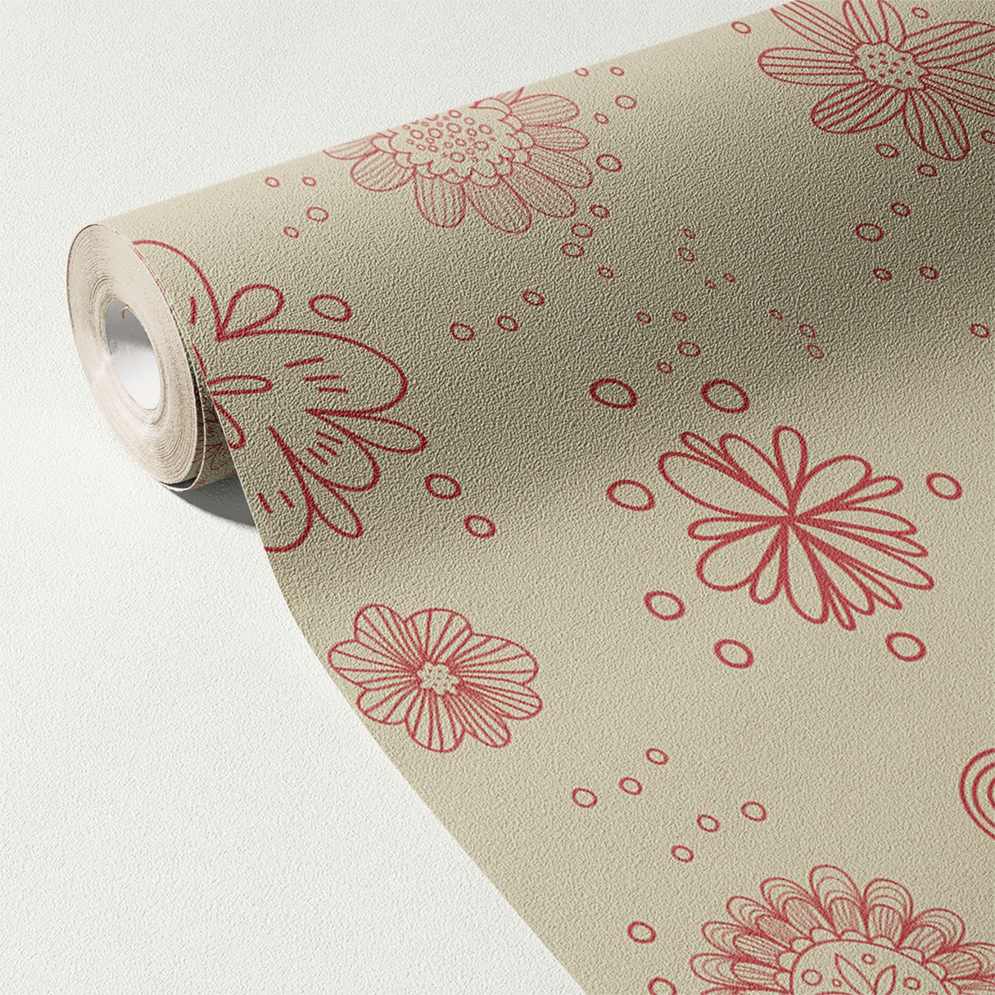 Floral & Leaves Wallpaper WAL1737-F