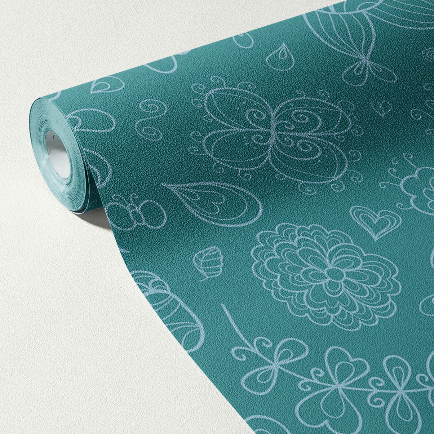 Floral & Leaves Wallpaper WAL1740-F