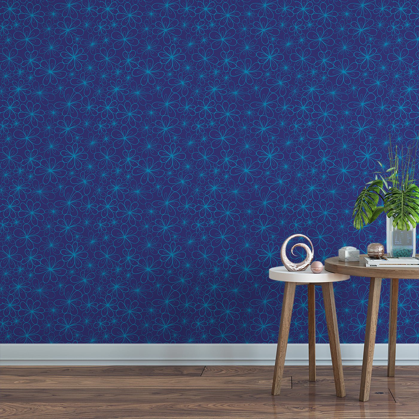 Floral & Leaves Wallpaper WAL1741-F