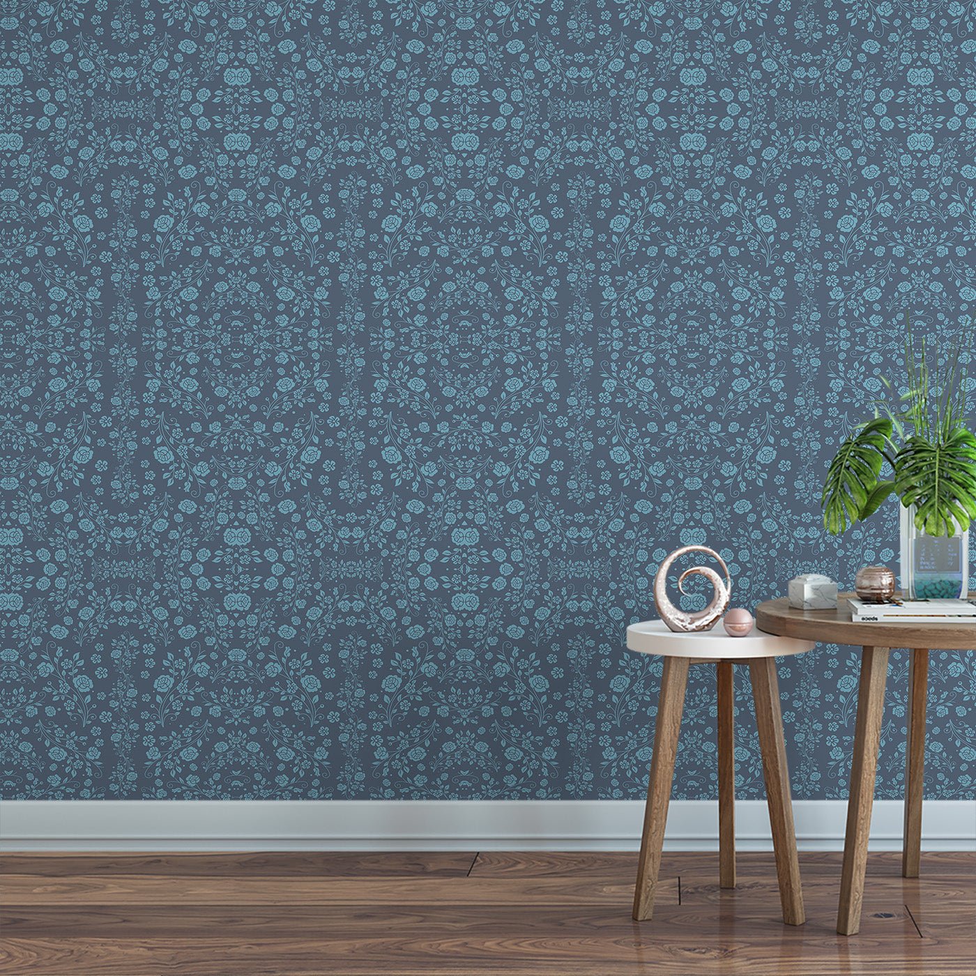 Floral & Leaves Wallpaper WAL1745-F