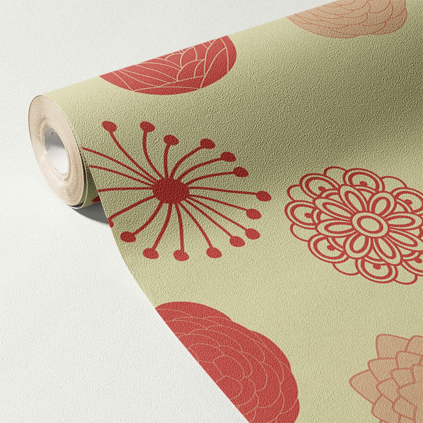 Floral & Leaves Wallpaper WAL1749-F