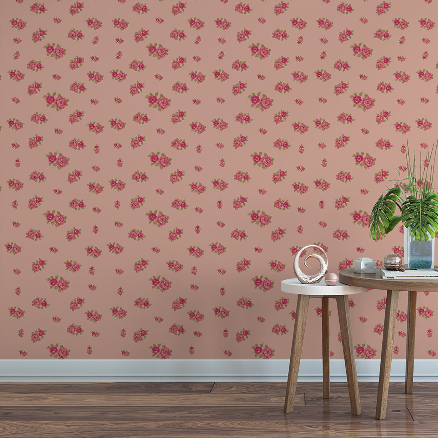 Floral & Leaves Wallpaper WAL1755-F