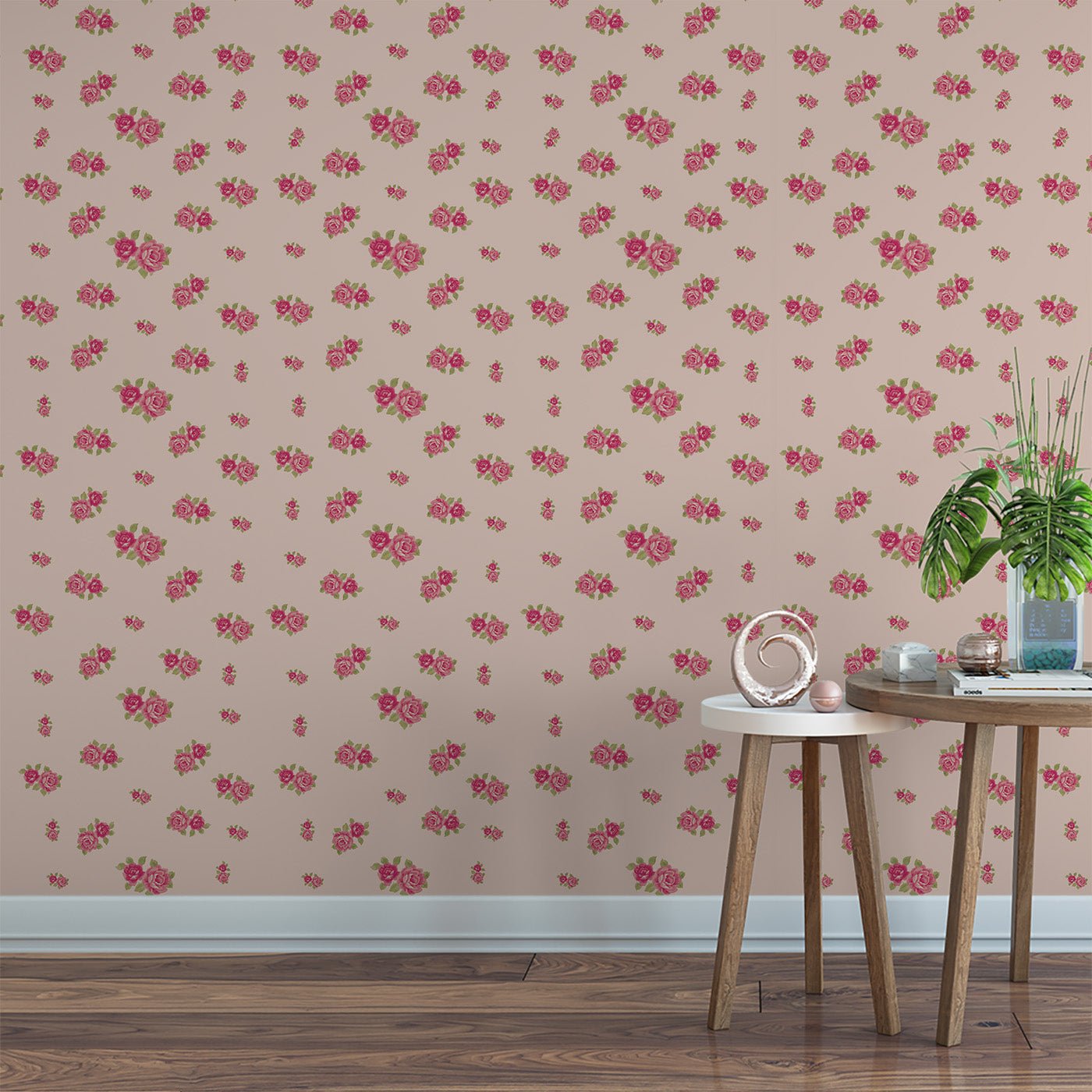 Floral & Leaves Wallpaper WAL1756-F