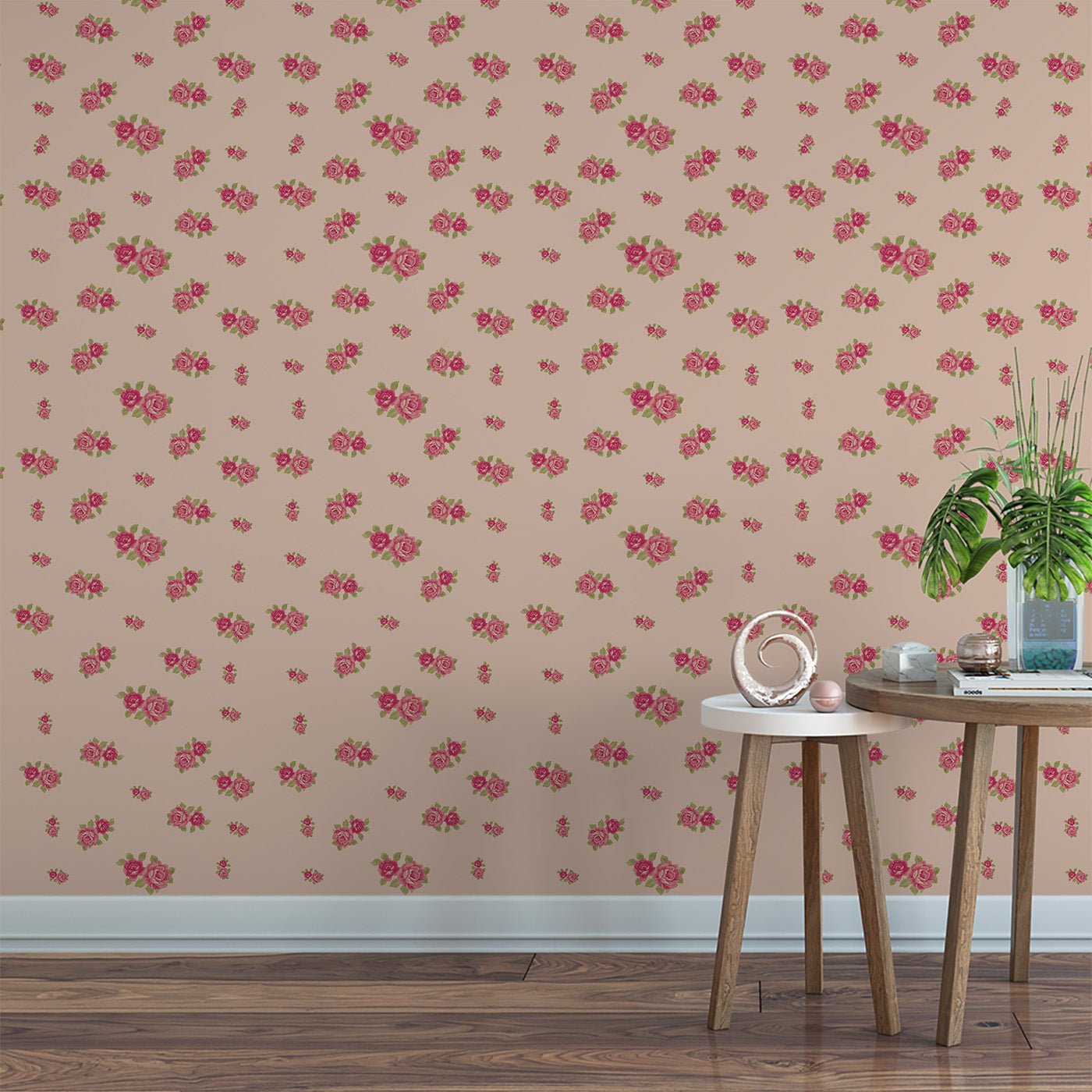 Floral & Leaves Wallpaper WAL1757-F