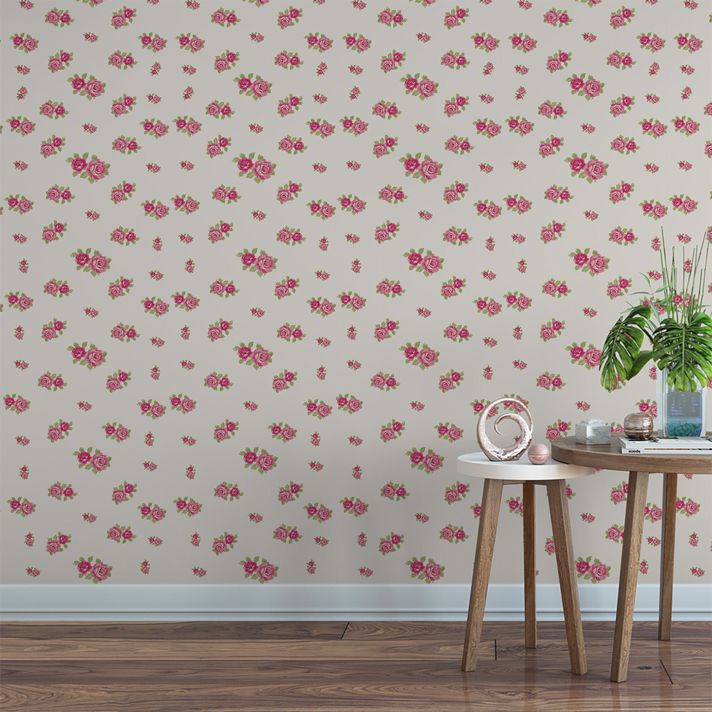 Floral & Leaves Wallpaper WAL1758-F