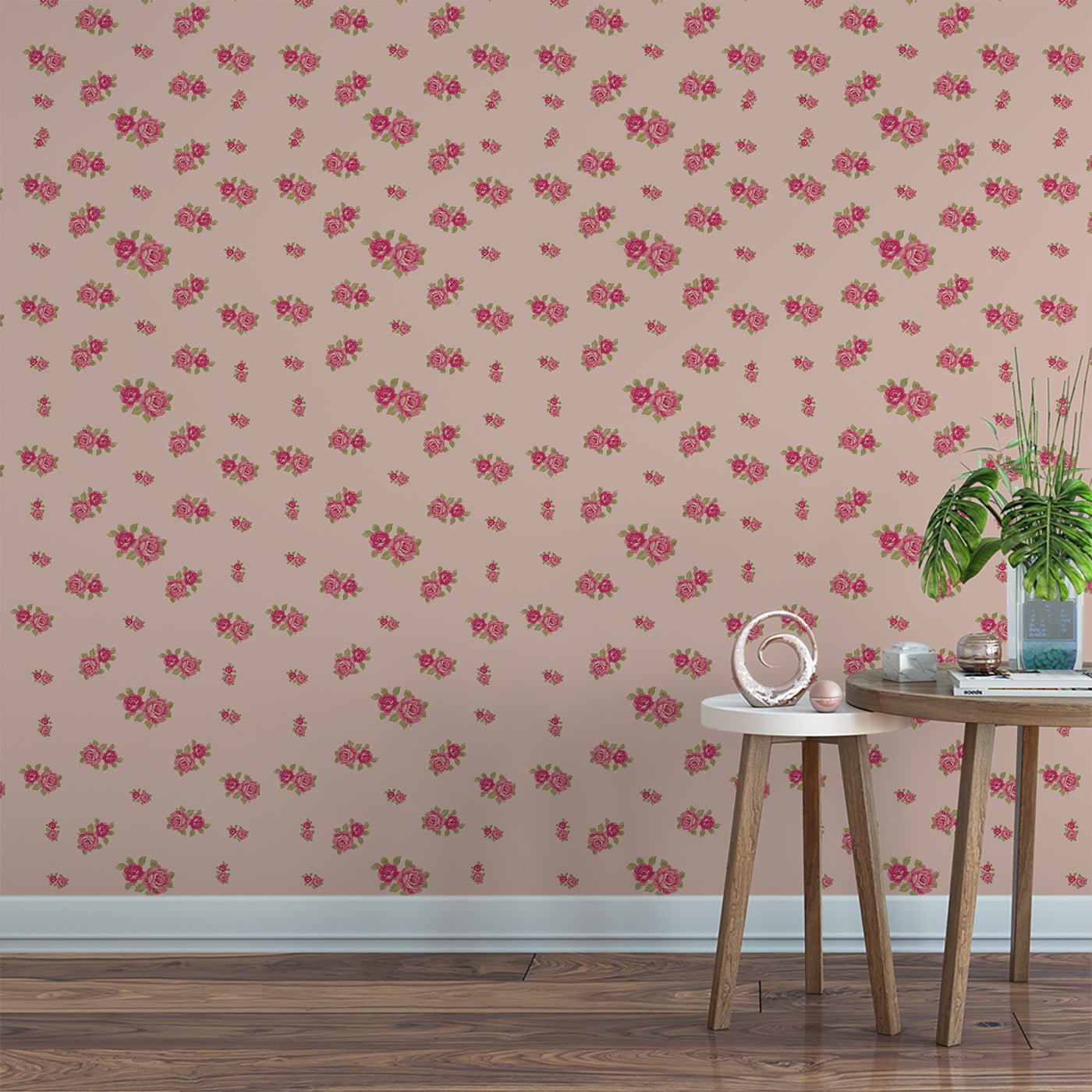 Floral & Leaves Wallpaper WAL1759-F