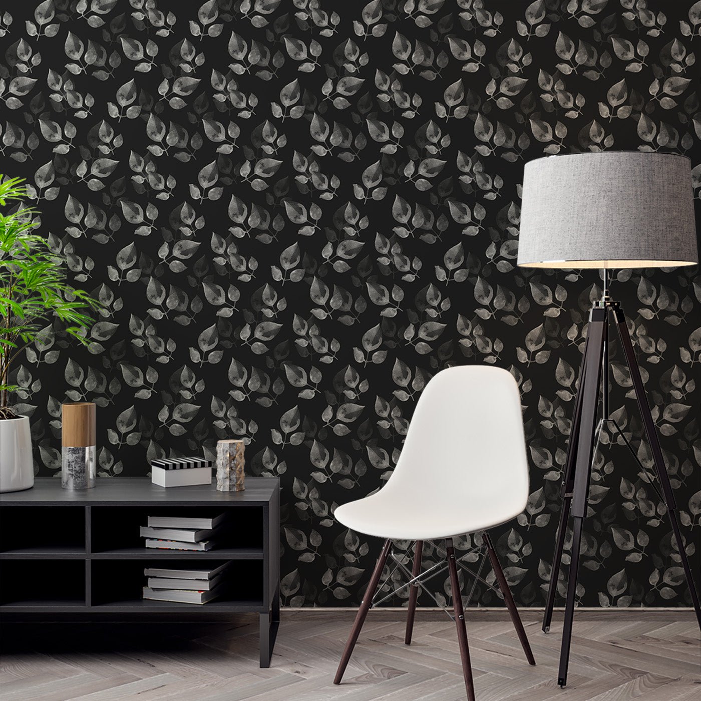 Floral & Leaves Wallpaper WAL1760-F