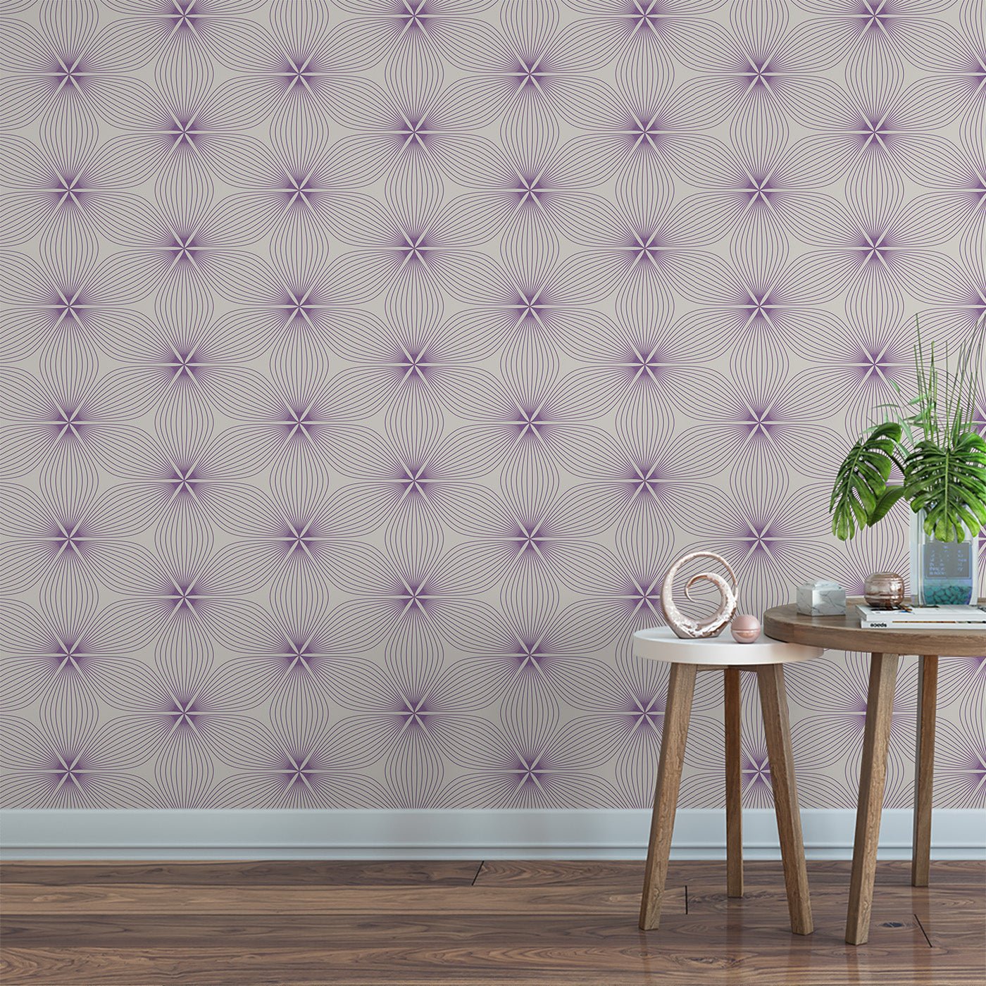 Floral & Leaves Wallpaper WAL1761-F