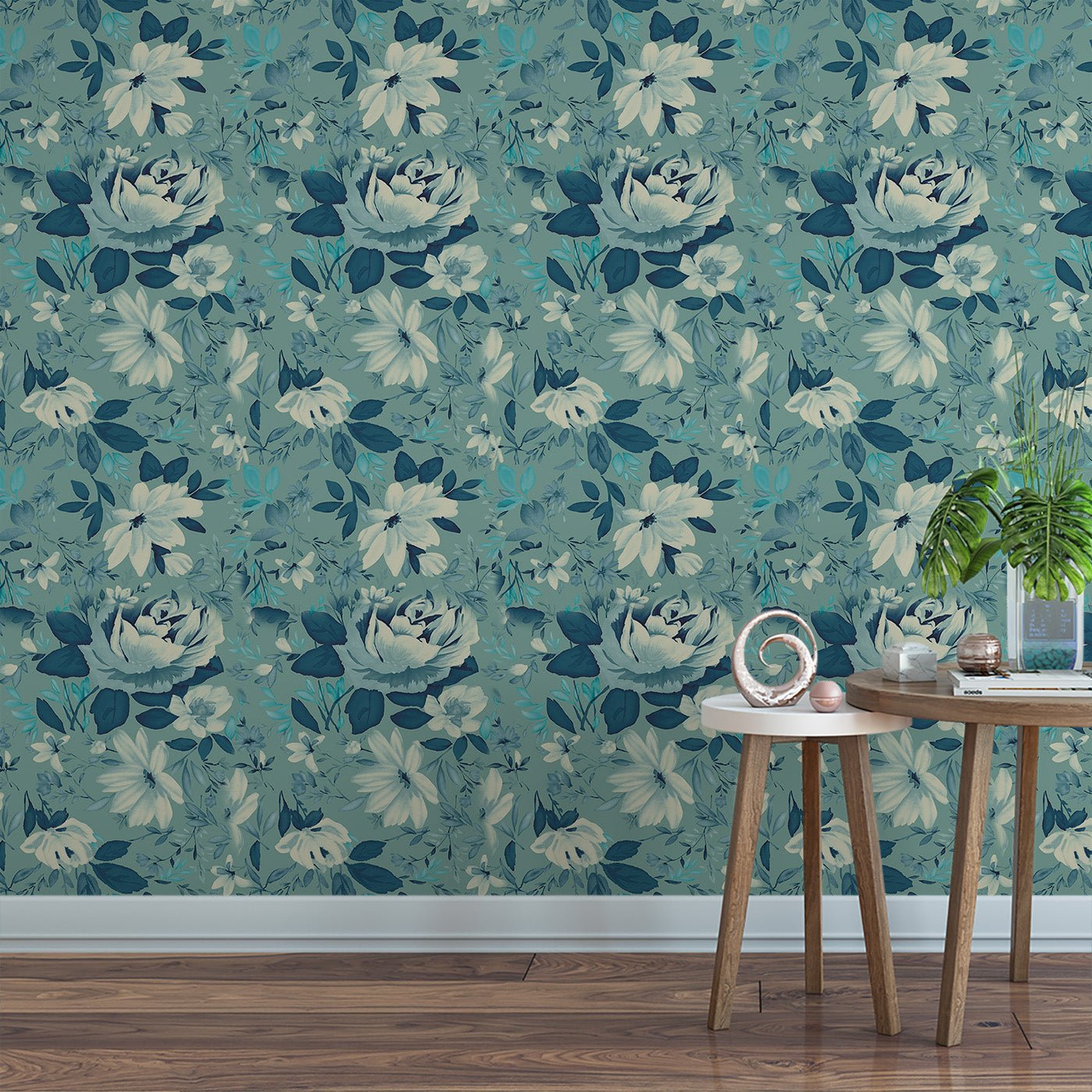 Floral & Leaves Wallpaper WAL1770-F