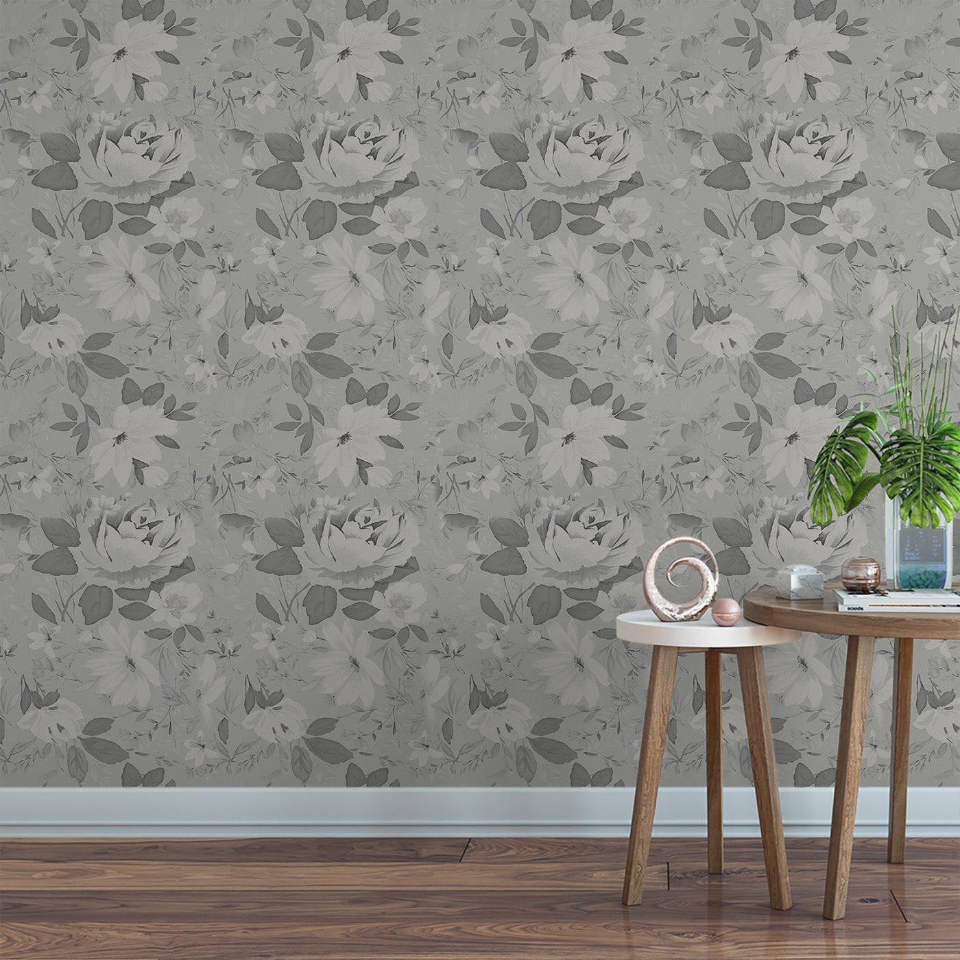 Floral & Leaves Wallpaper WAL1771-F