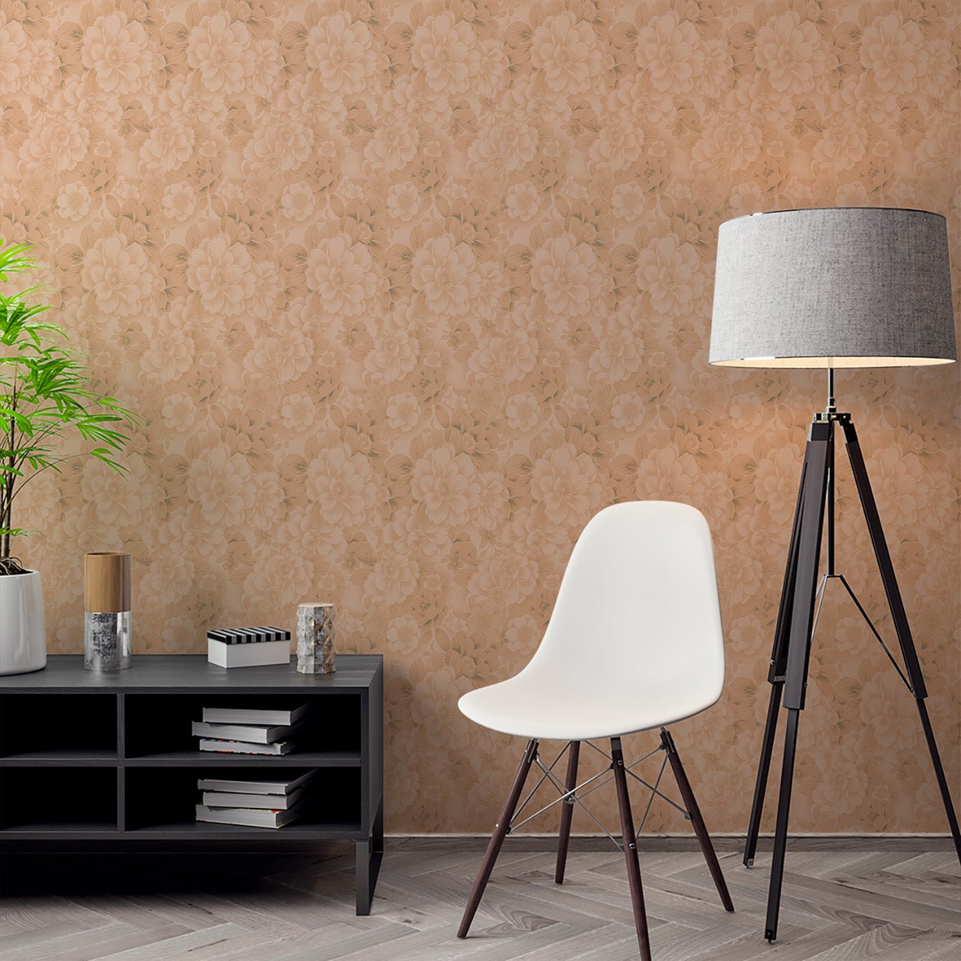 Floral & Leaves Wallpaper WAL1773-F