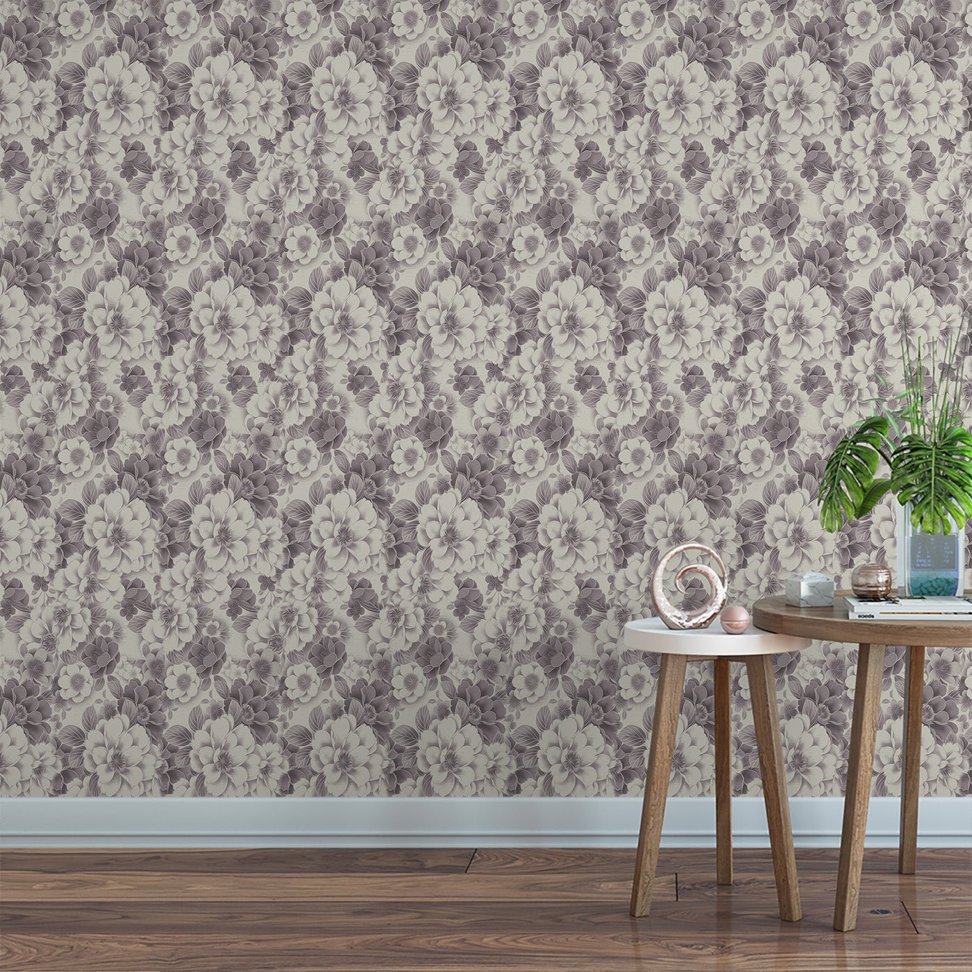 Floral & Leaves Wallpaper WAL1774-F