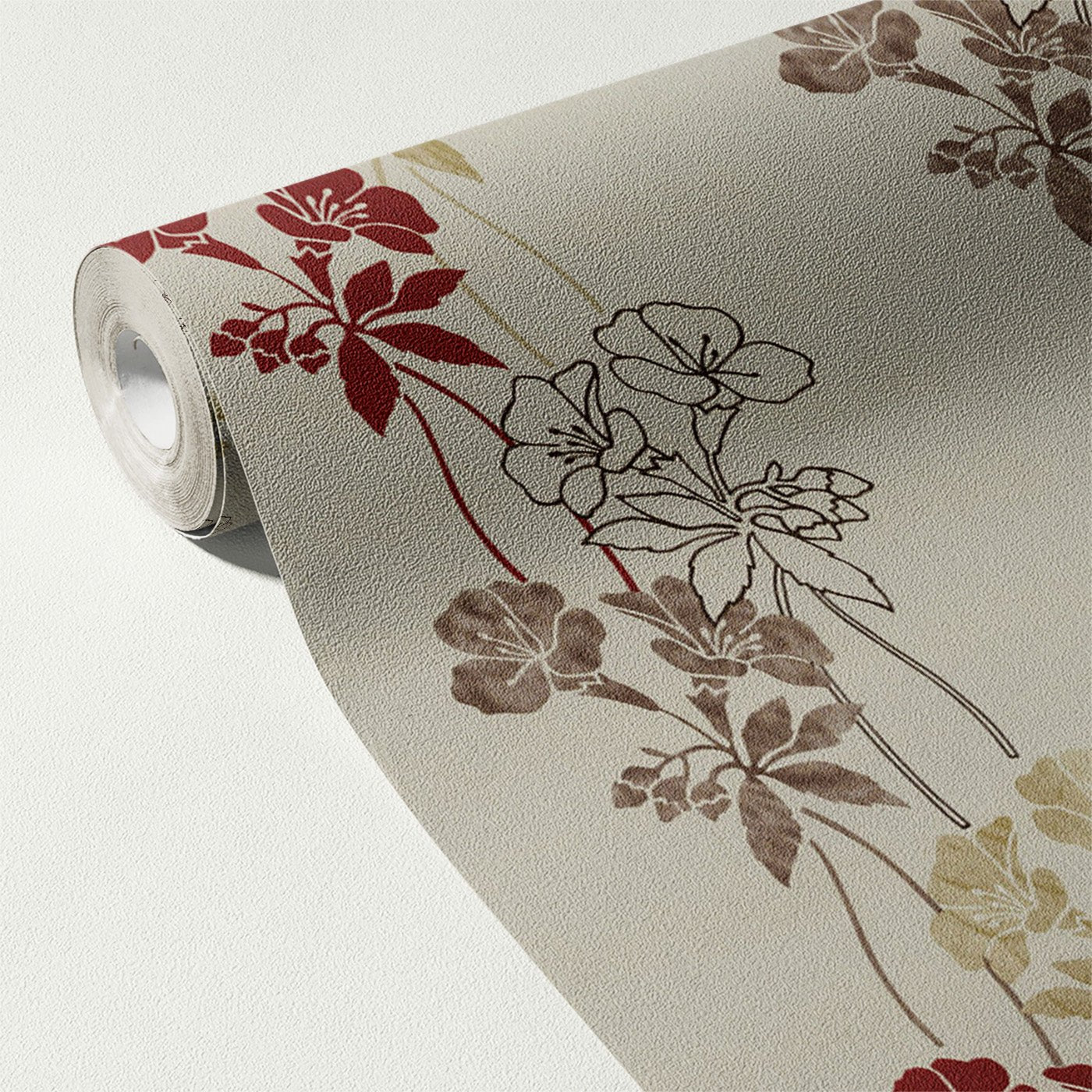 Floral & Leaves Wallpaper WAL1775-F