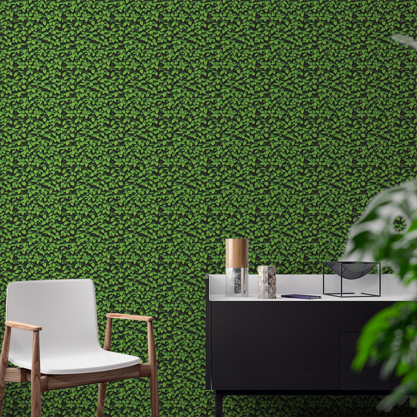 Floral & Leaves Wallpaper WAL1776-F