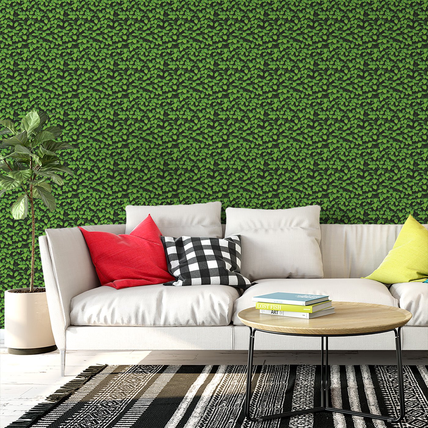 Floral & Leaves Wallpaper WAL1776-F