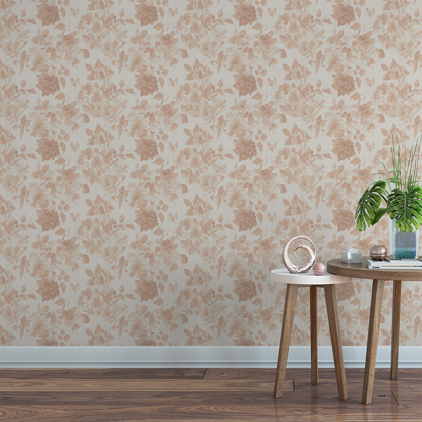 Floral & Leaves Wallpaper WAL1779-F