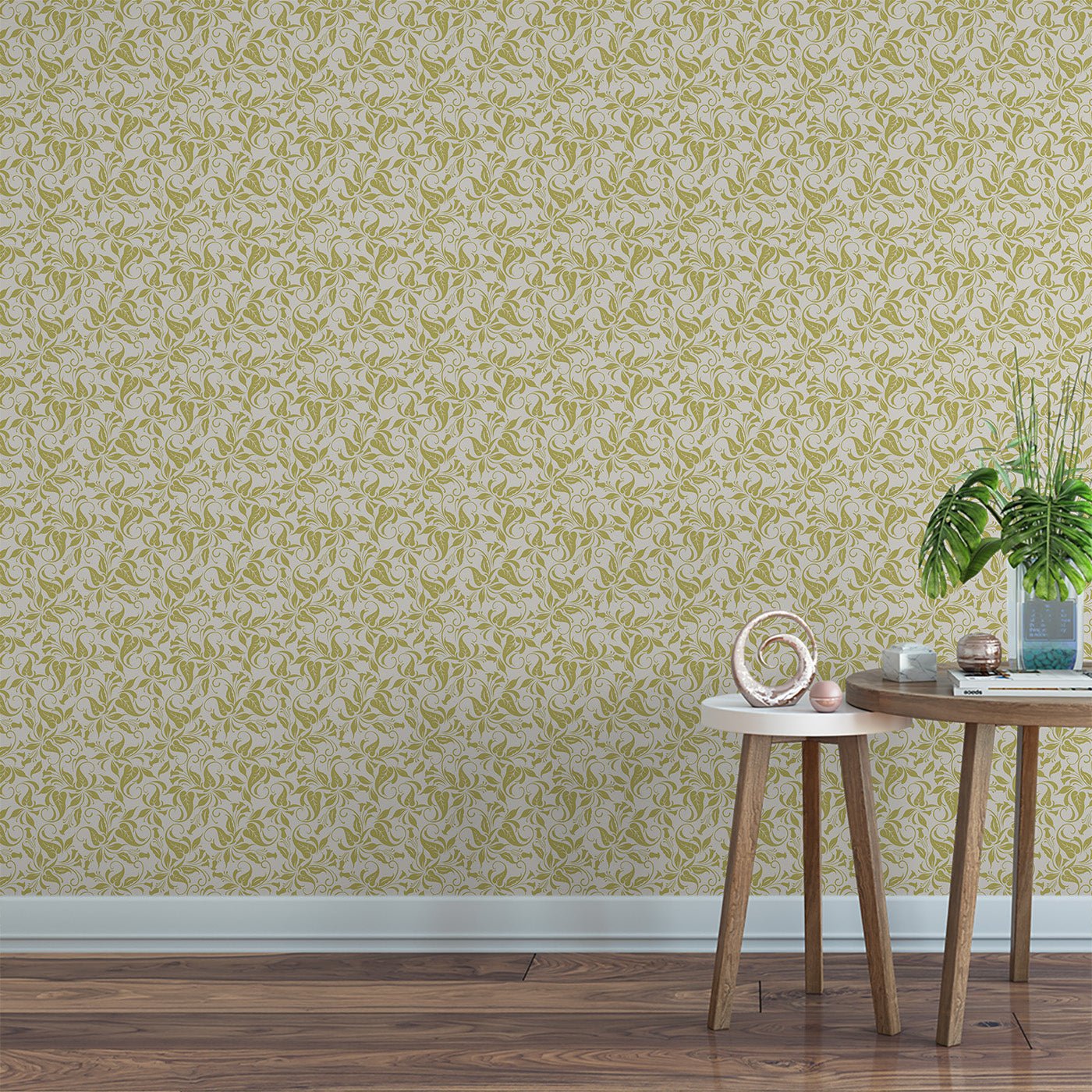 Floral & Leaves Wallpaper WAL1780-F