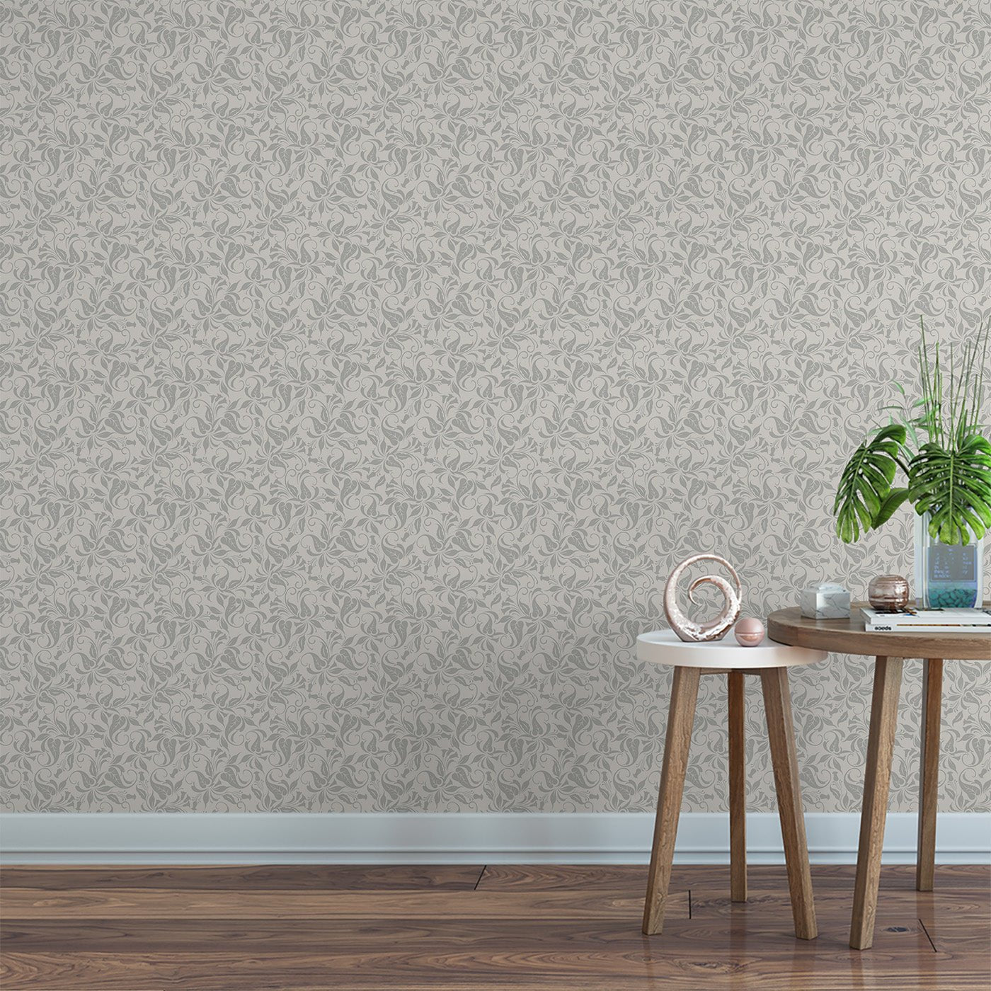 Floral & Leaves Wallpaper WAL1781-F