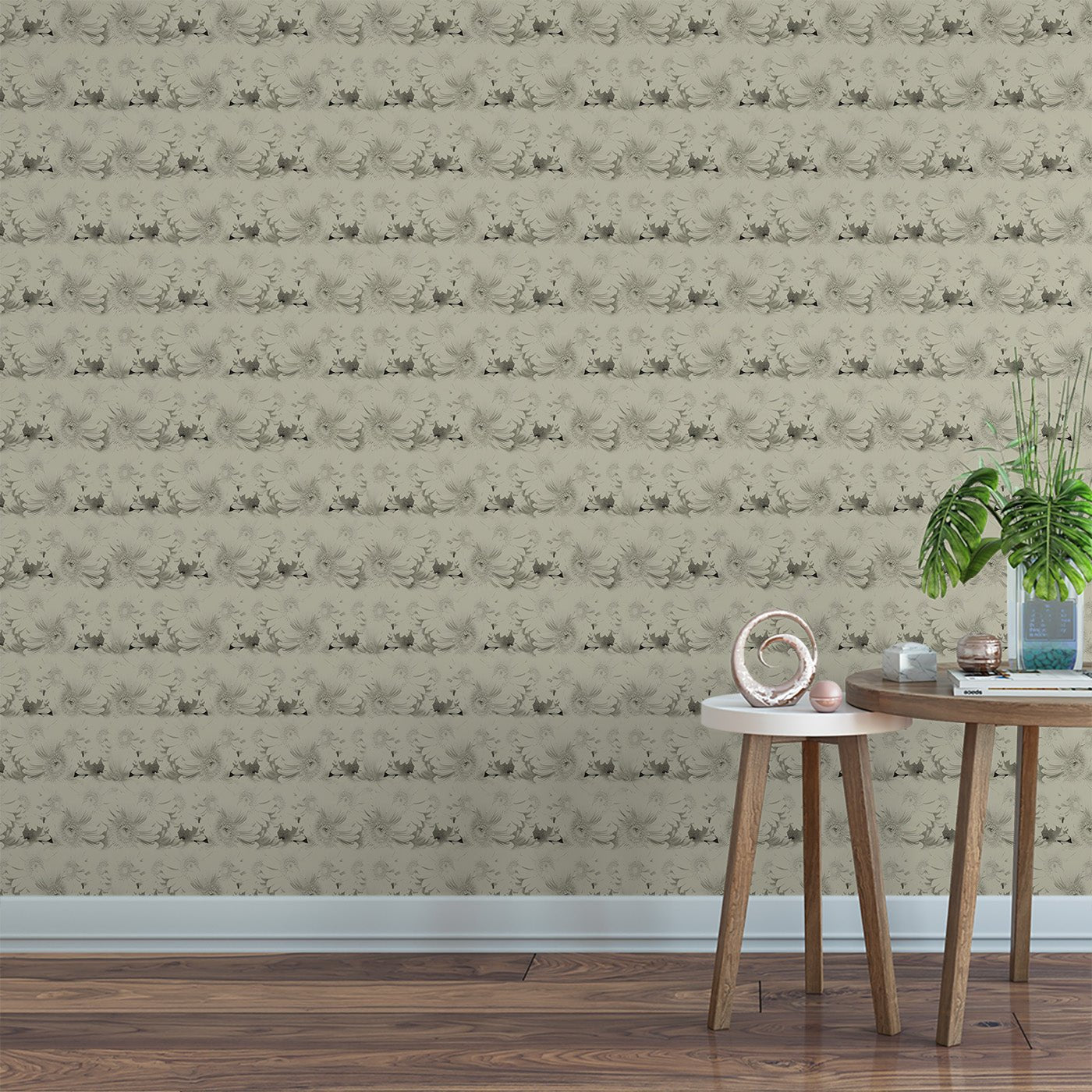 Floral & Leaves Wallpaper WAL1783-F