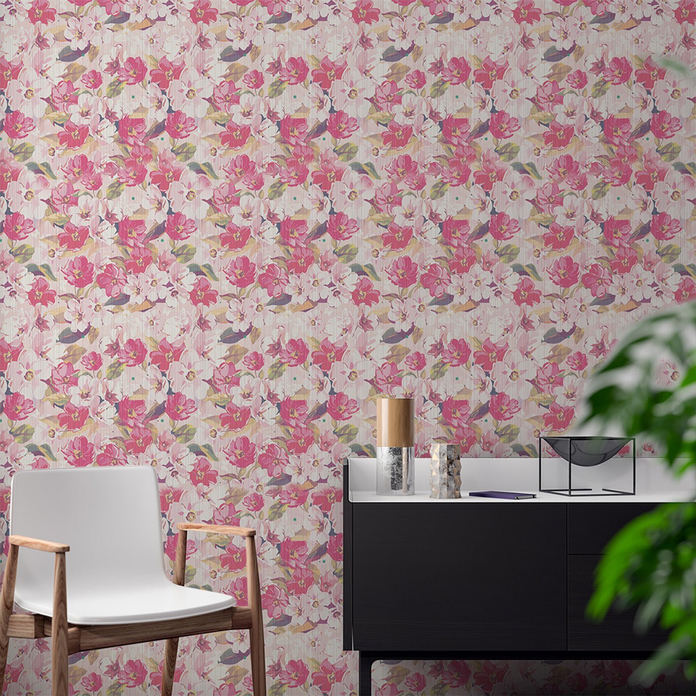 Floral & Leaves Wallpaper WAL1785-F