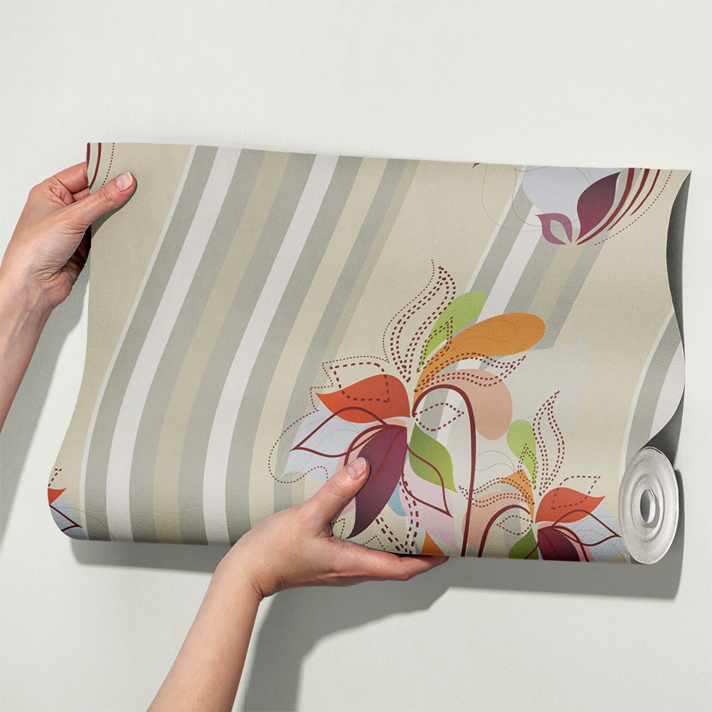 Floral & Leaves Wallpaper WAL1790-F