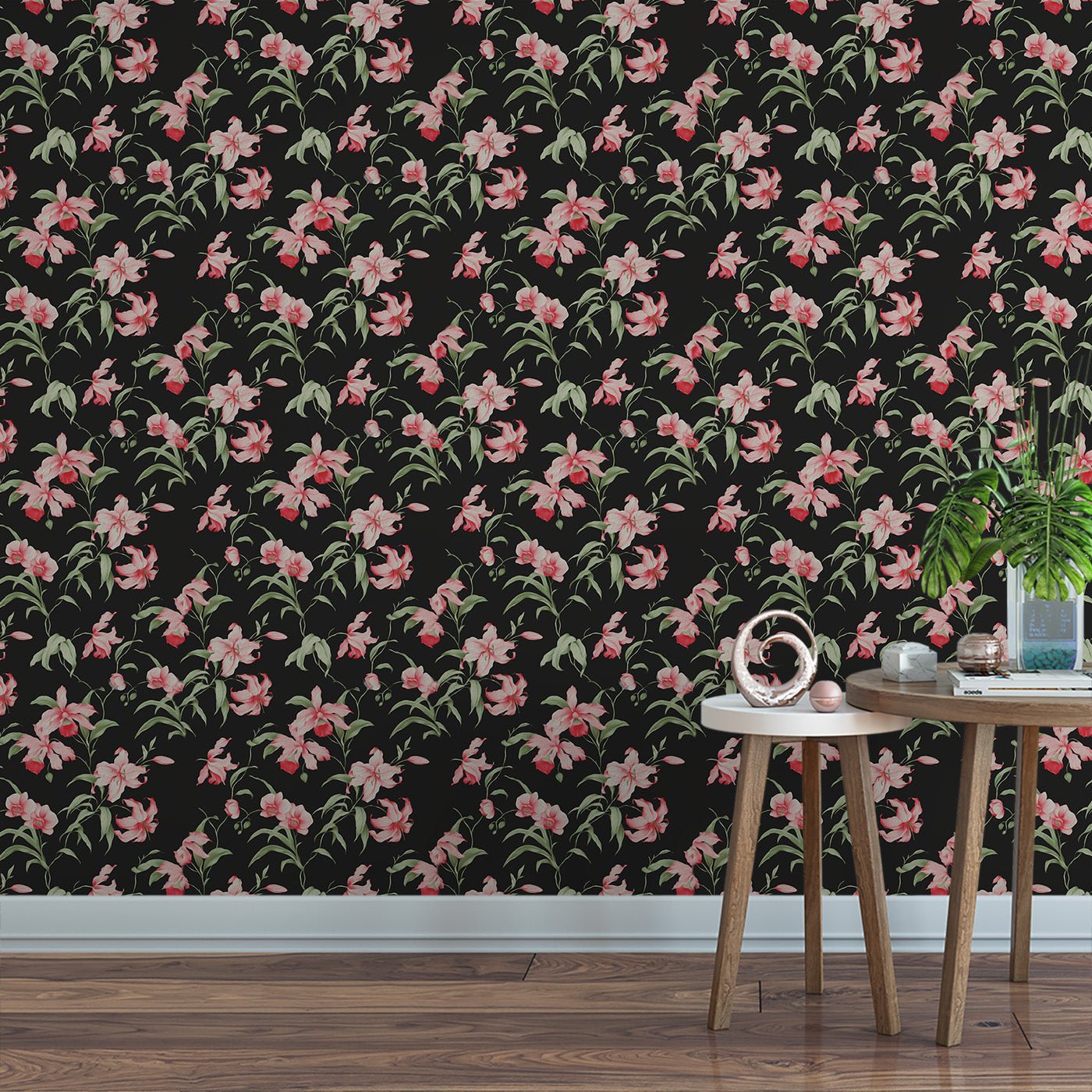 Floral & Leaves Wallpaper WAL1791-F