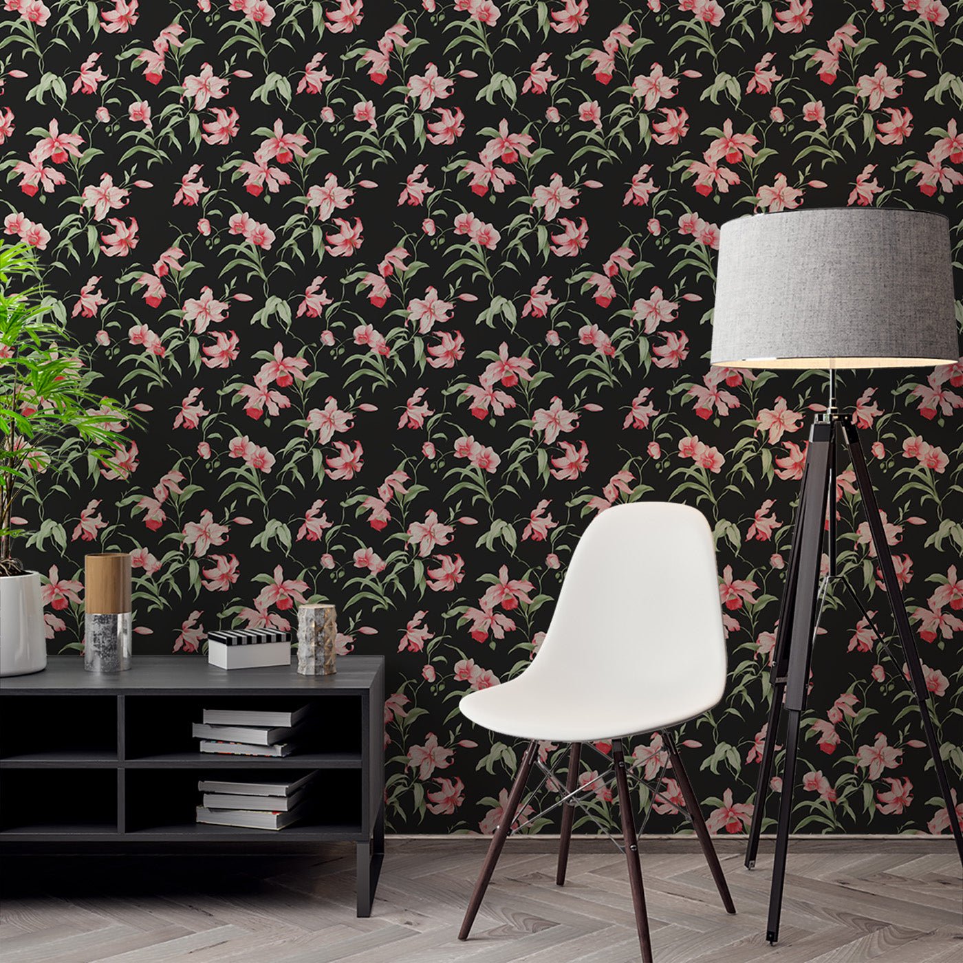 Floral & Leaves Wallpaper WAL1791-F