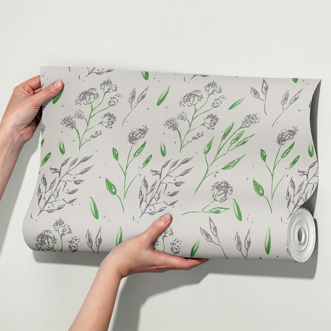 Floral & Leaves Wallpaper WAL1794-F