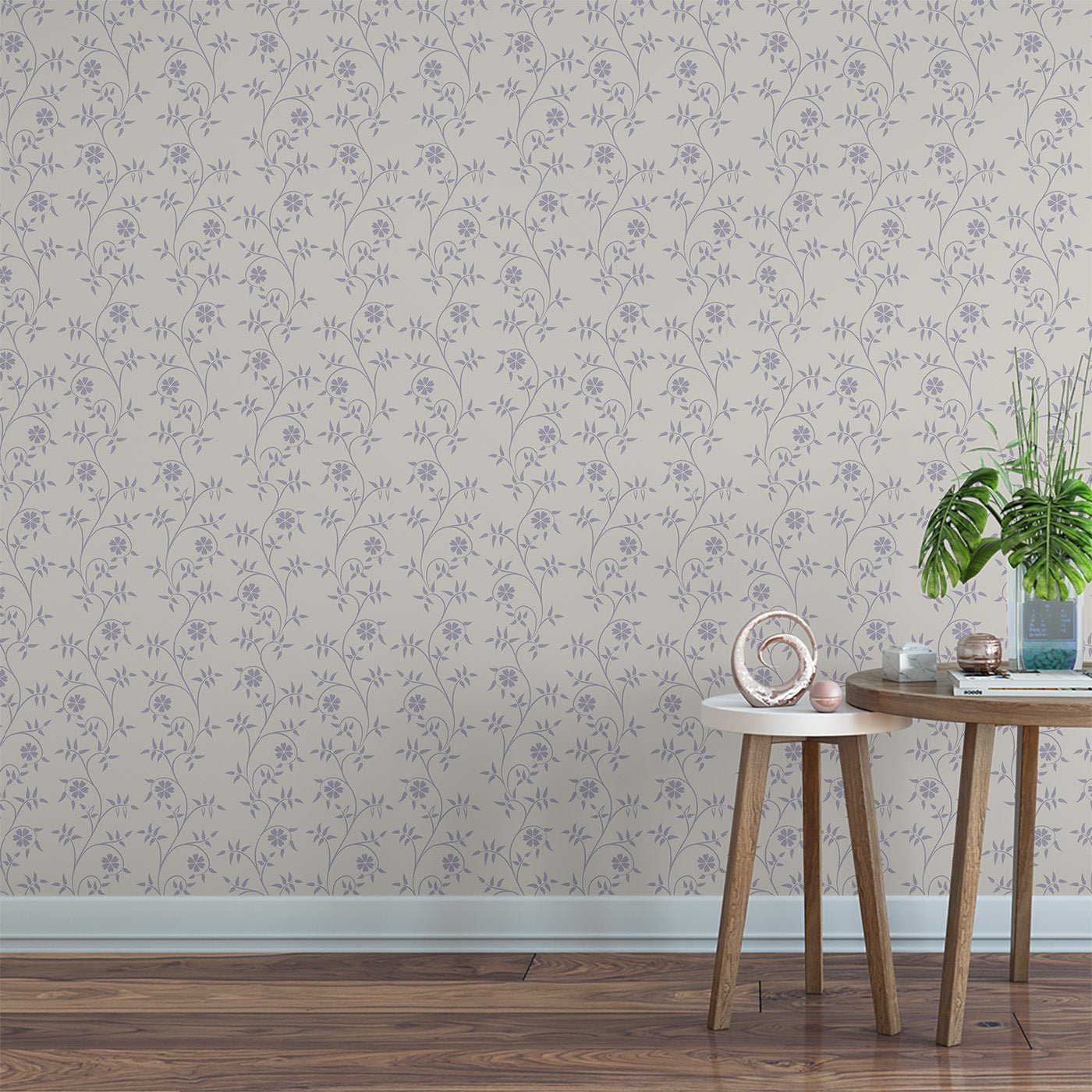 Floral & Leaves Wallpaper WAL1805-F