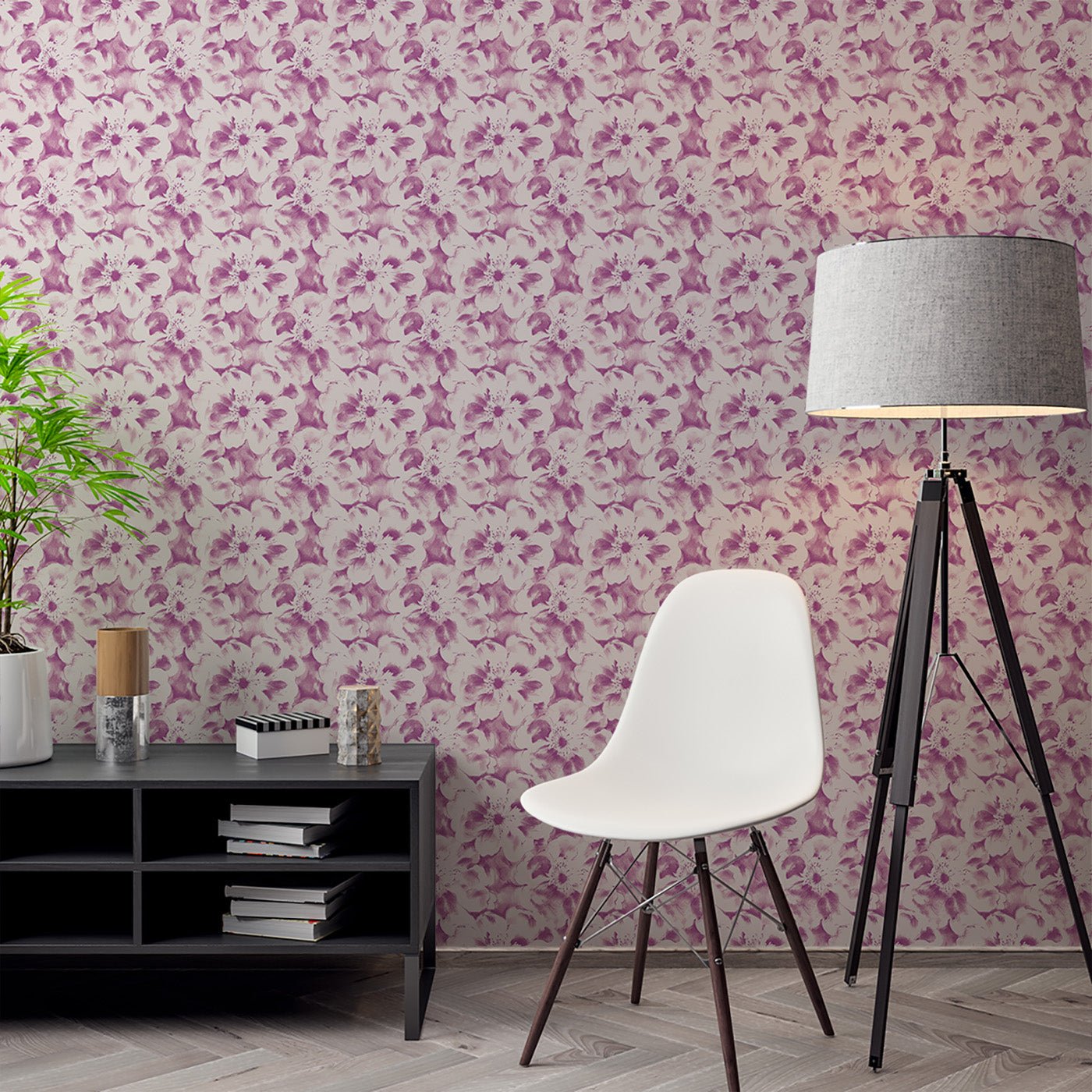 Floral & Leaves Wallpaper WAL1808-F